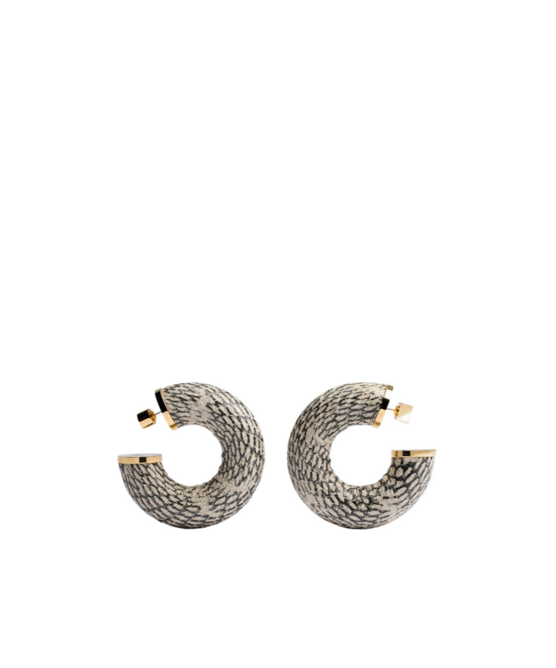 Jacquemus The Mojave Hoops Earrings In Metallic
