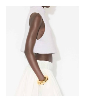 Alaïa Chunky Knit Sleeveless Sweater