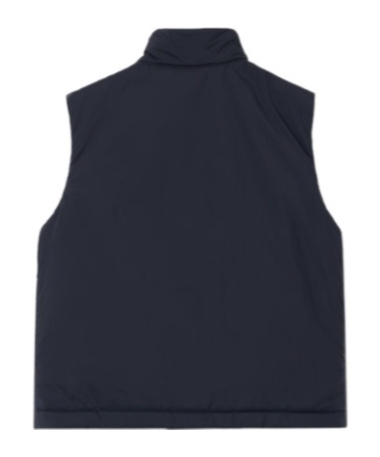 Stone Island Padded Vest With Contrast Panels And Flap Pockets In Blue