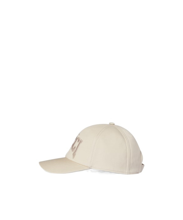 Gucci Embroidery Baseball Cap In Nude