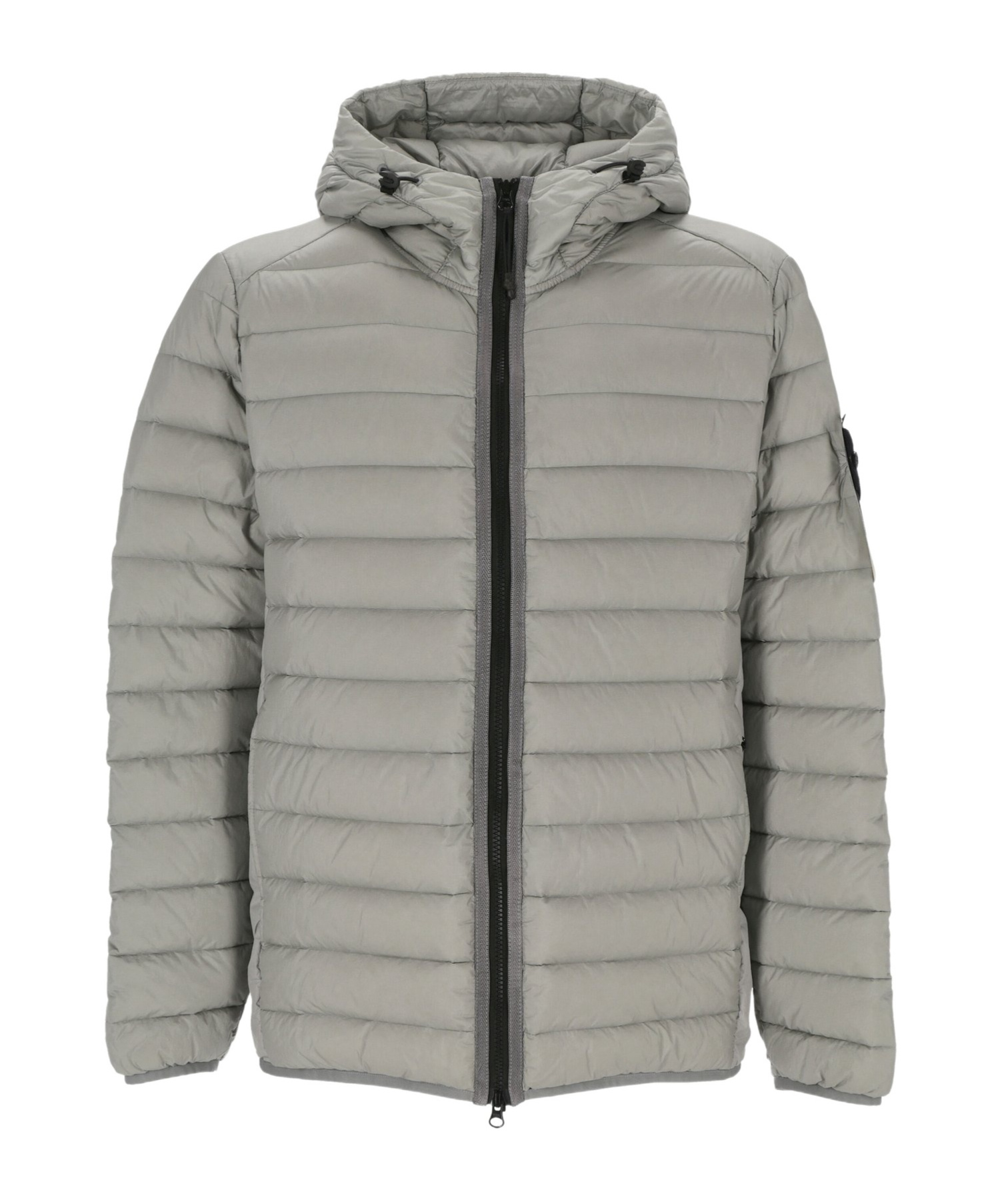 Stone Island Loom Woven Chambers R-nylon Down Jacket In Gray