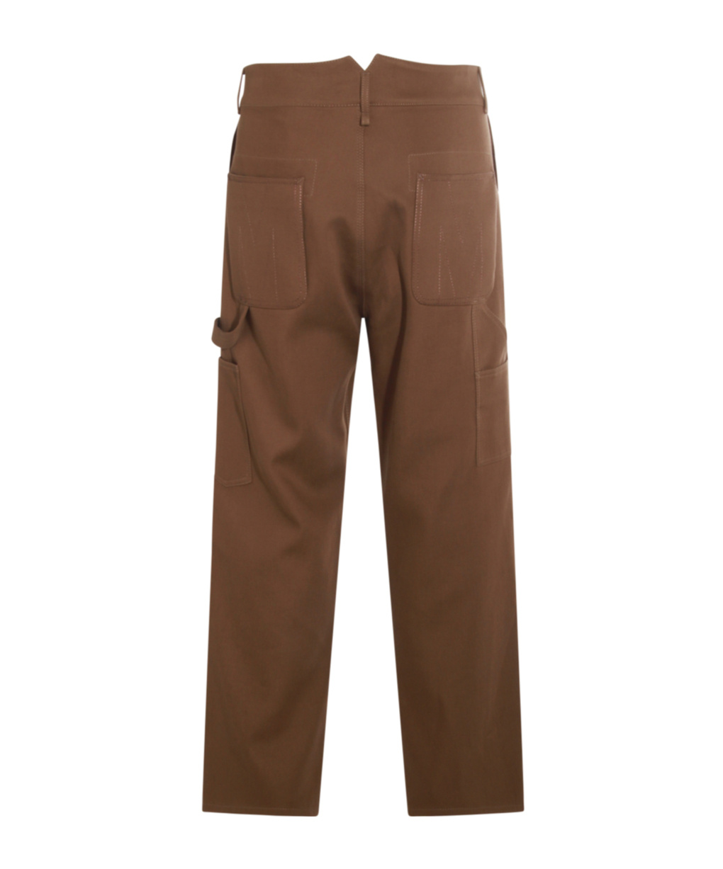 Moschino Belt Loop Casual Pants In Brown