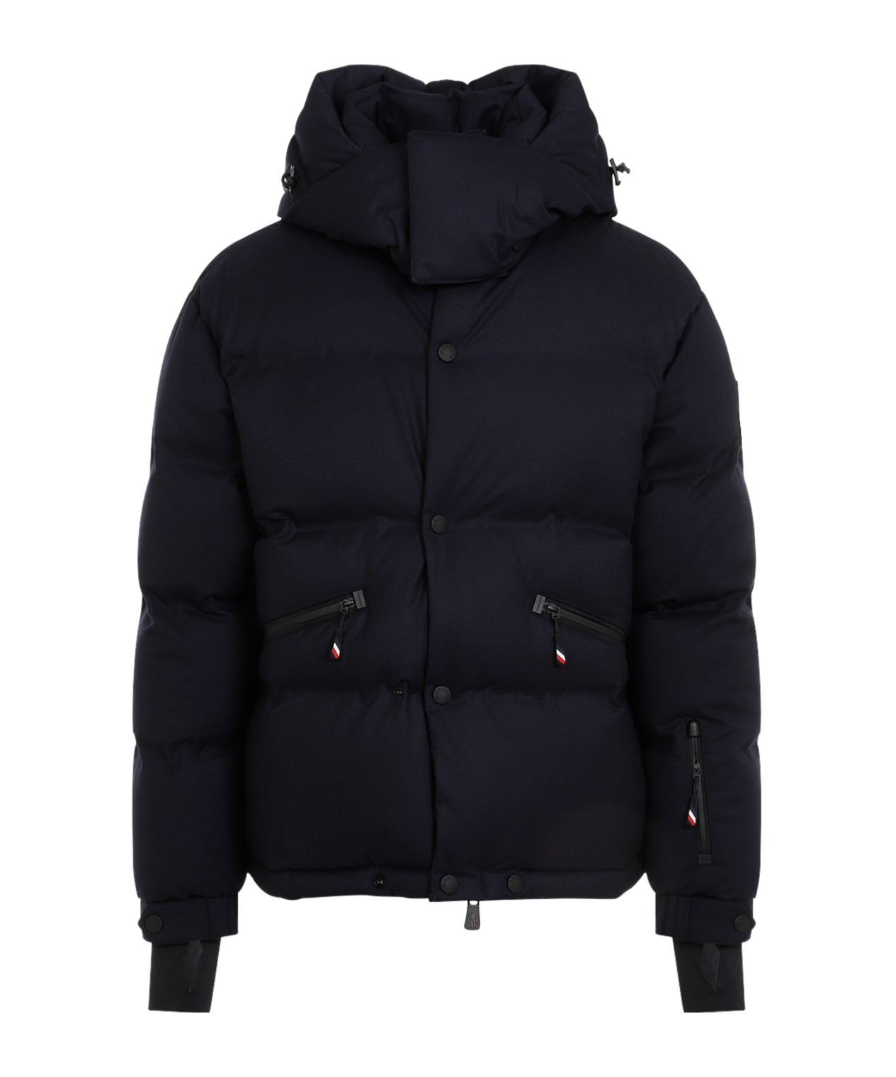 Moncler Grenoble Black Stretch Nylon Angren Down Jacket In Blue