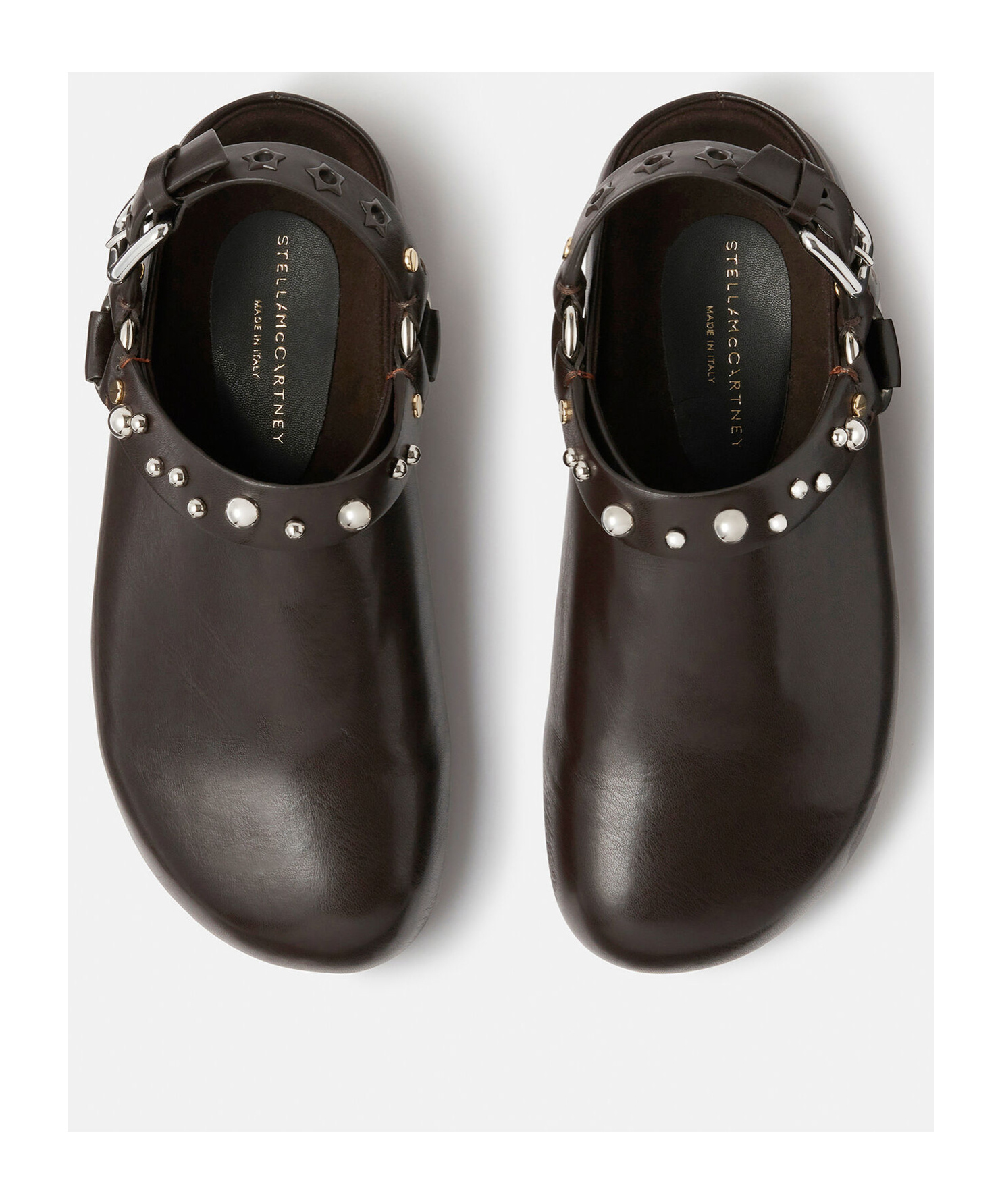 Stella Mccartney Elyse Studded Clogs In Black