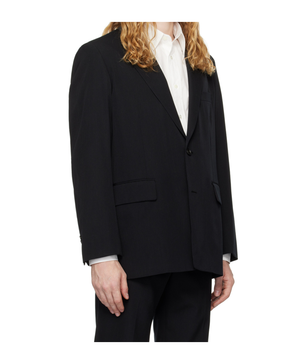Auralee Single-breasted Blazer In Black