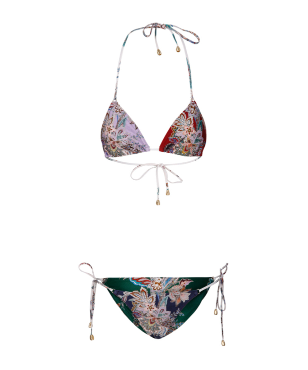 Zimmermann Rhiannon Triangle Bikini Set In Multi