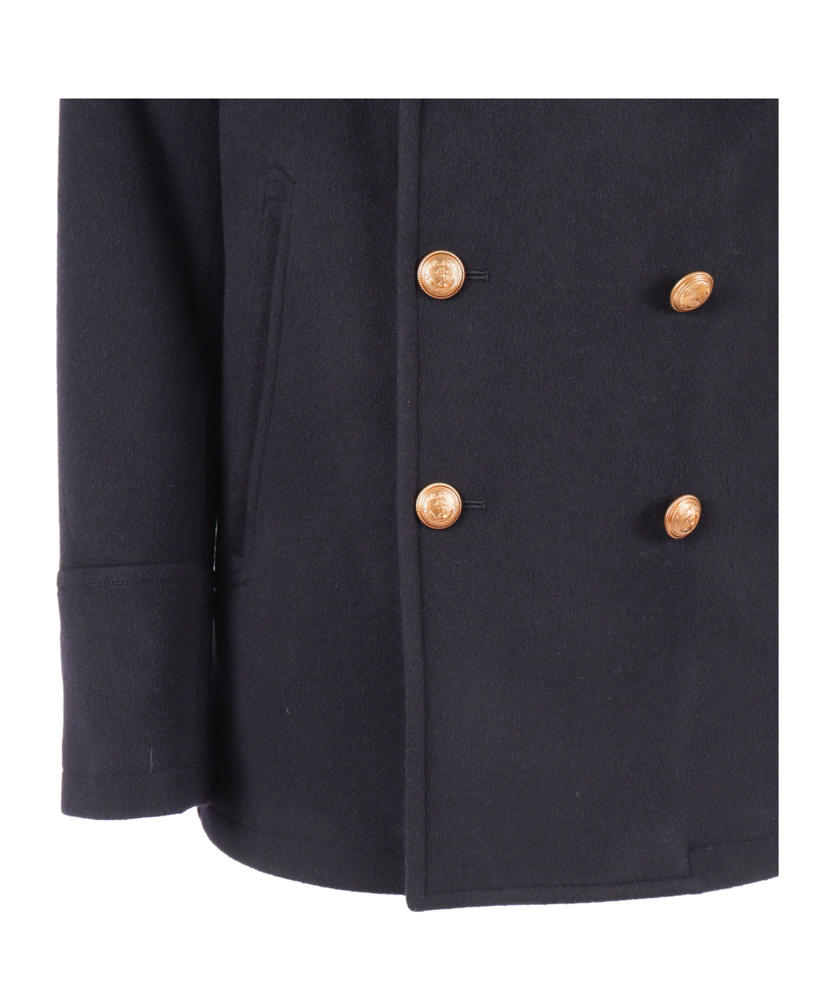 Sealup Amalfi Buttoned Peacoat In Blue