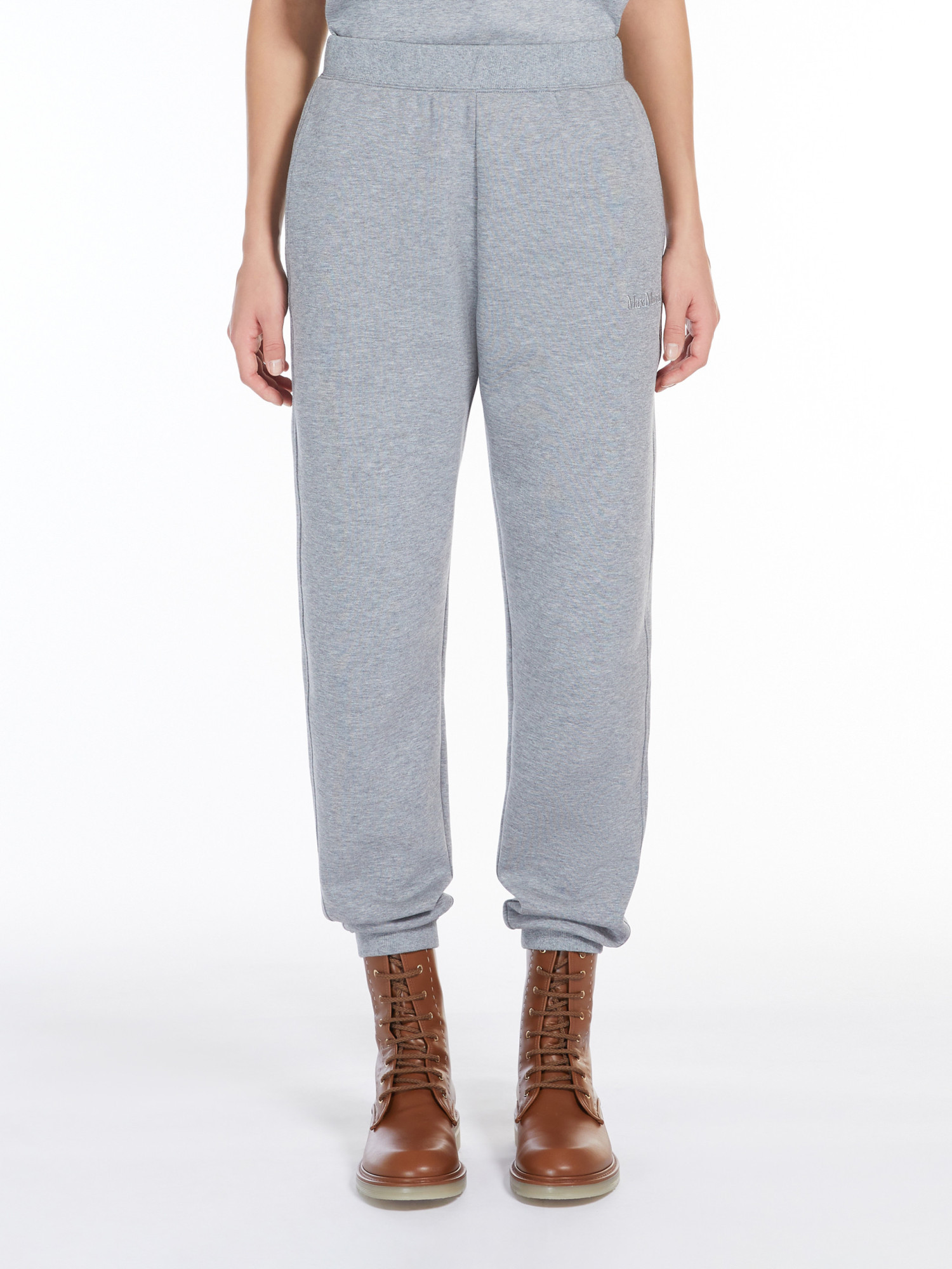 Max Mara Po Jogging Pants In Gray