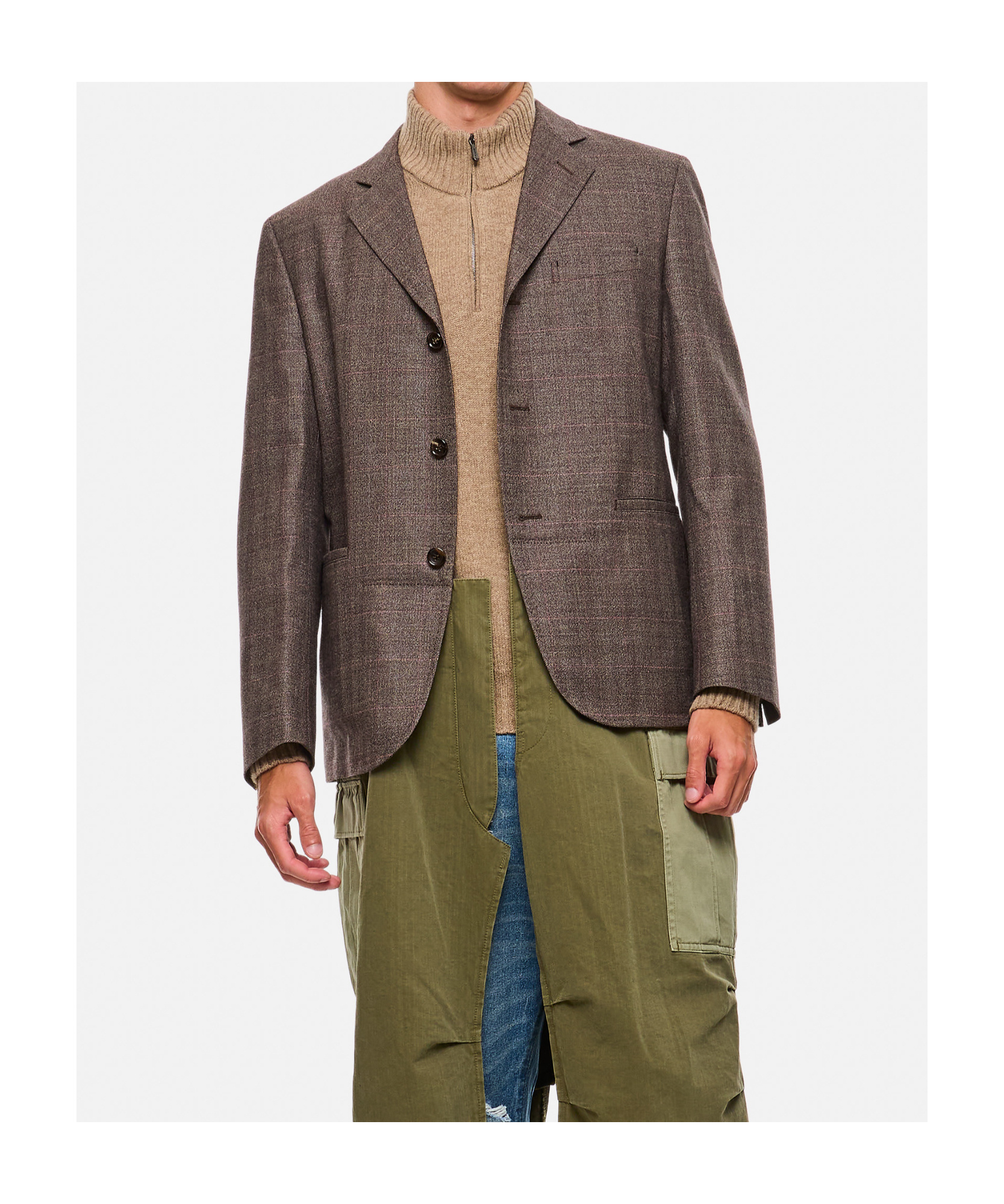 Junya Watanabe Single-breasted Blazer In Brown