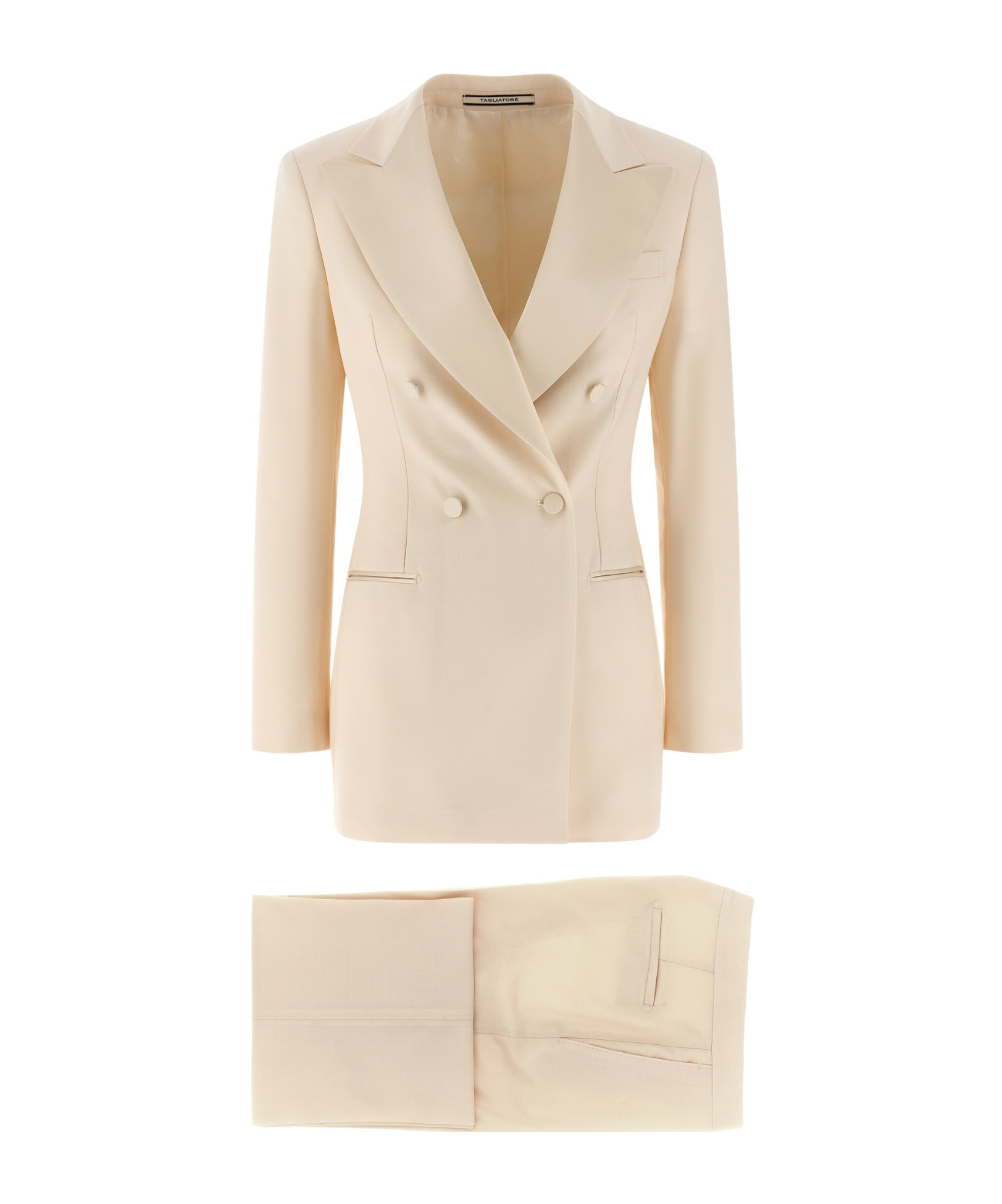 Tagliatore Long-sleeved Suit In White