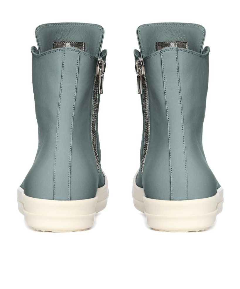 Rick Owens Lace-up High-top Sneakers In Gray