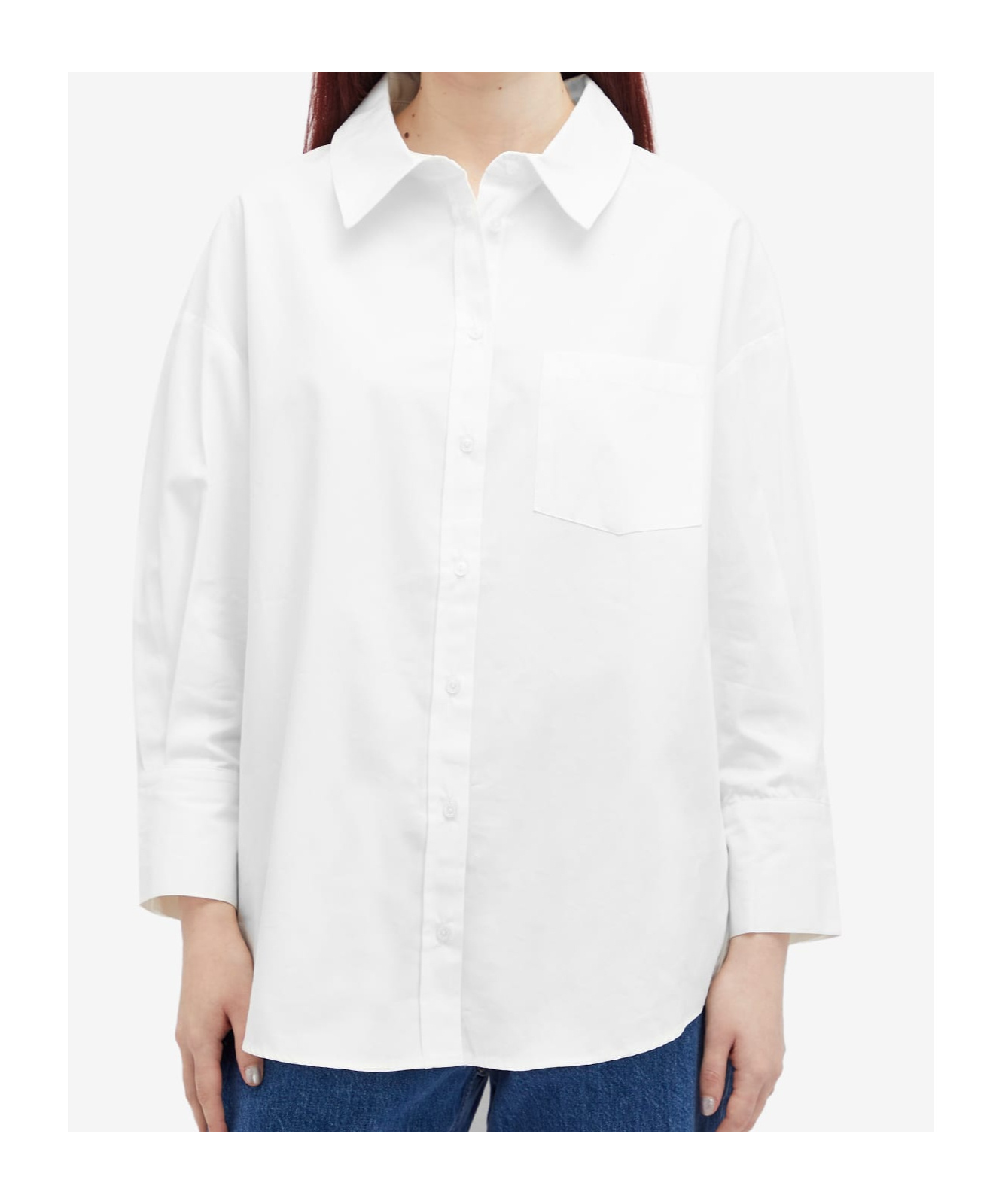 Anine Bing Long-sleeved Shirt In White