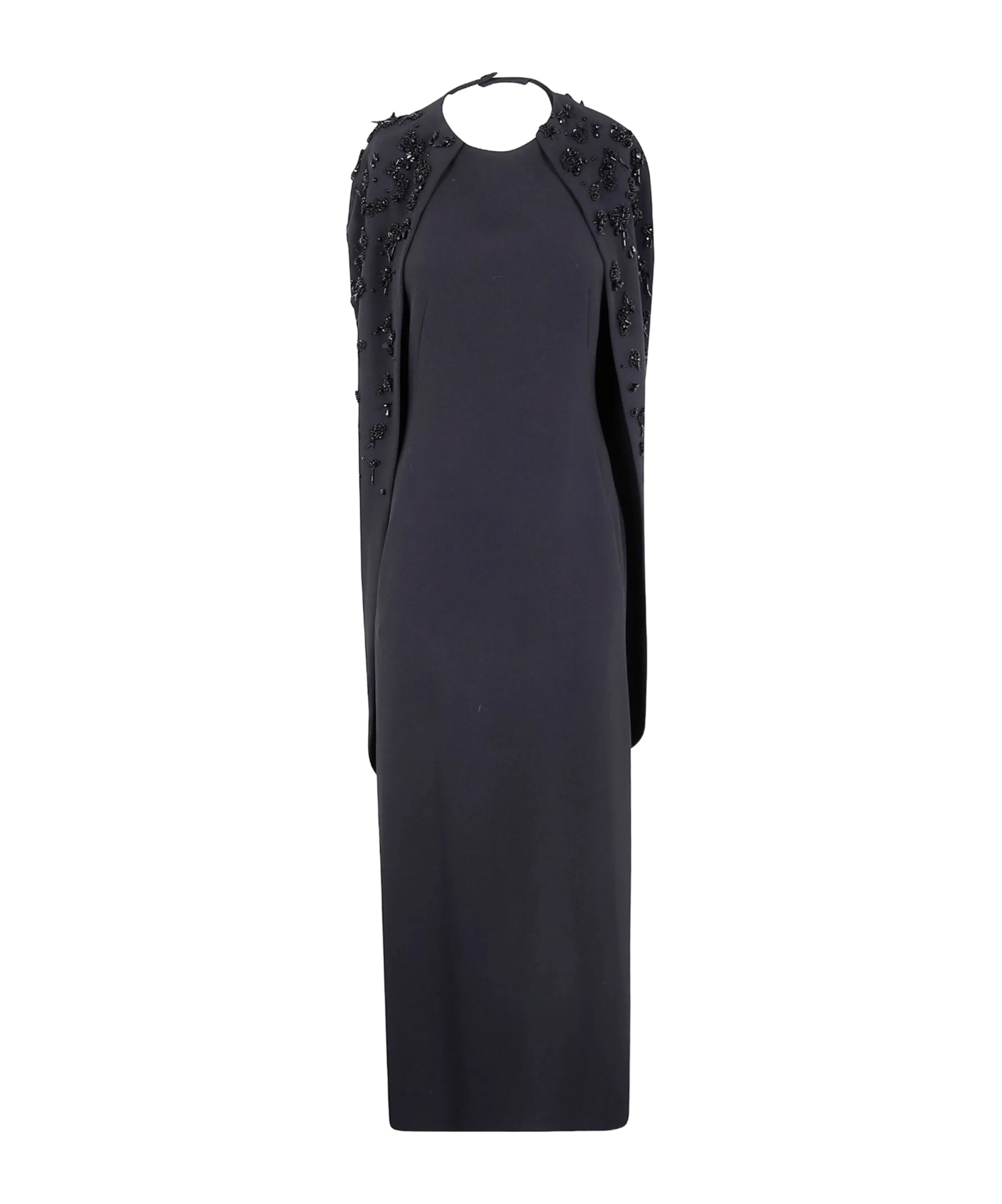 Alberta Ferretti Shawl Dress In Multi