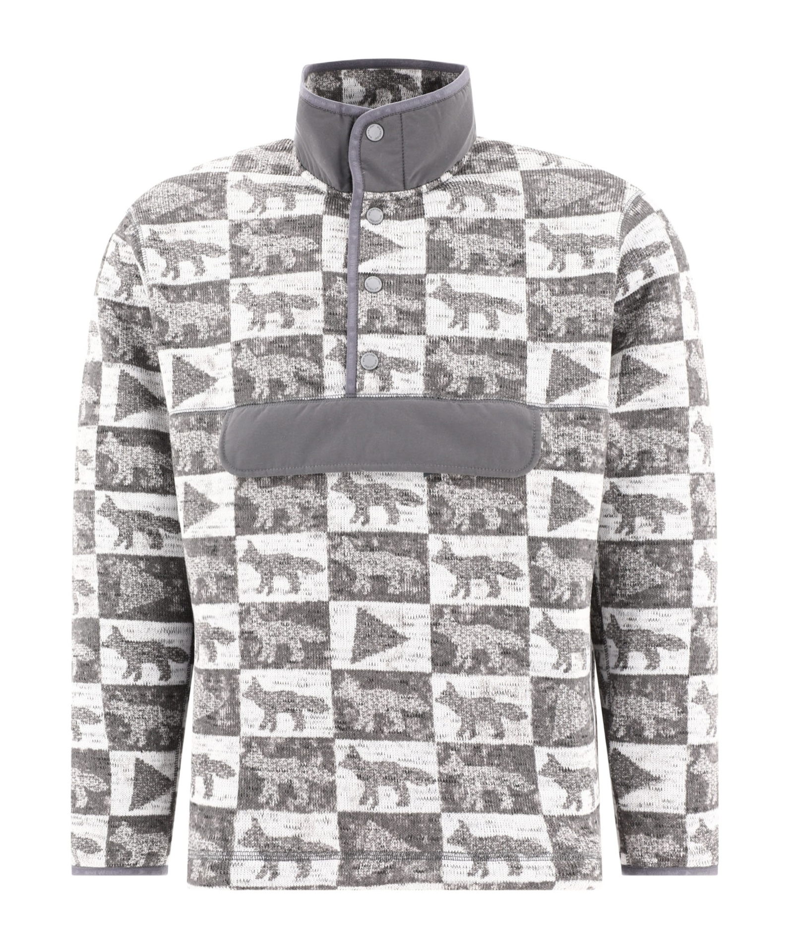 And Wander X Maison Kitsun� Sweatshirt In Gray