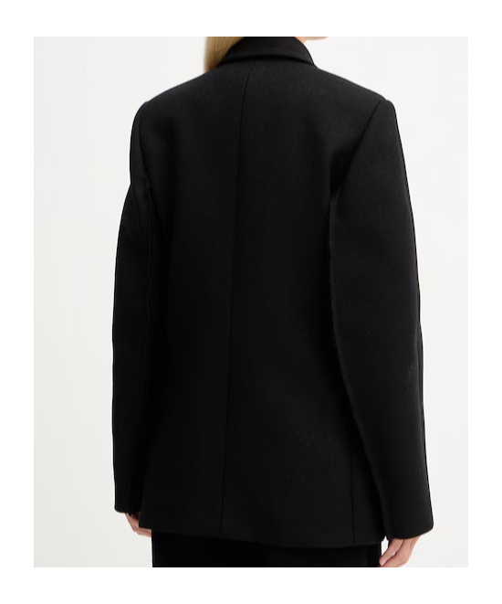 Victoria Beckham Double-breasted Blazer In Black