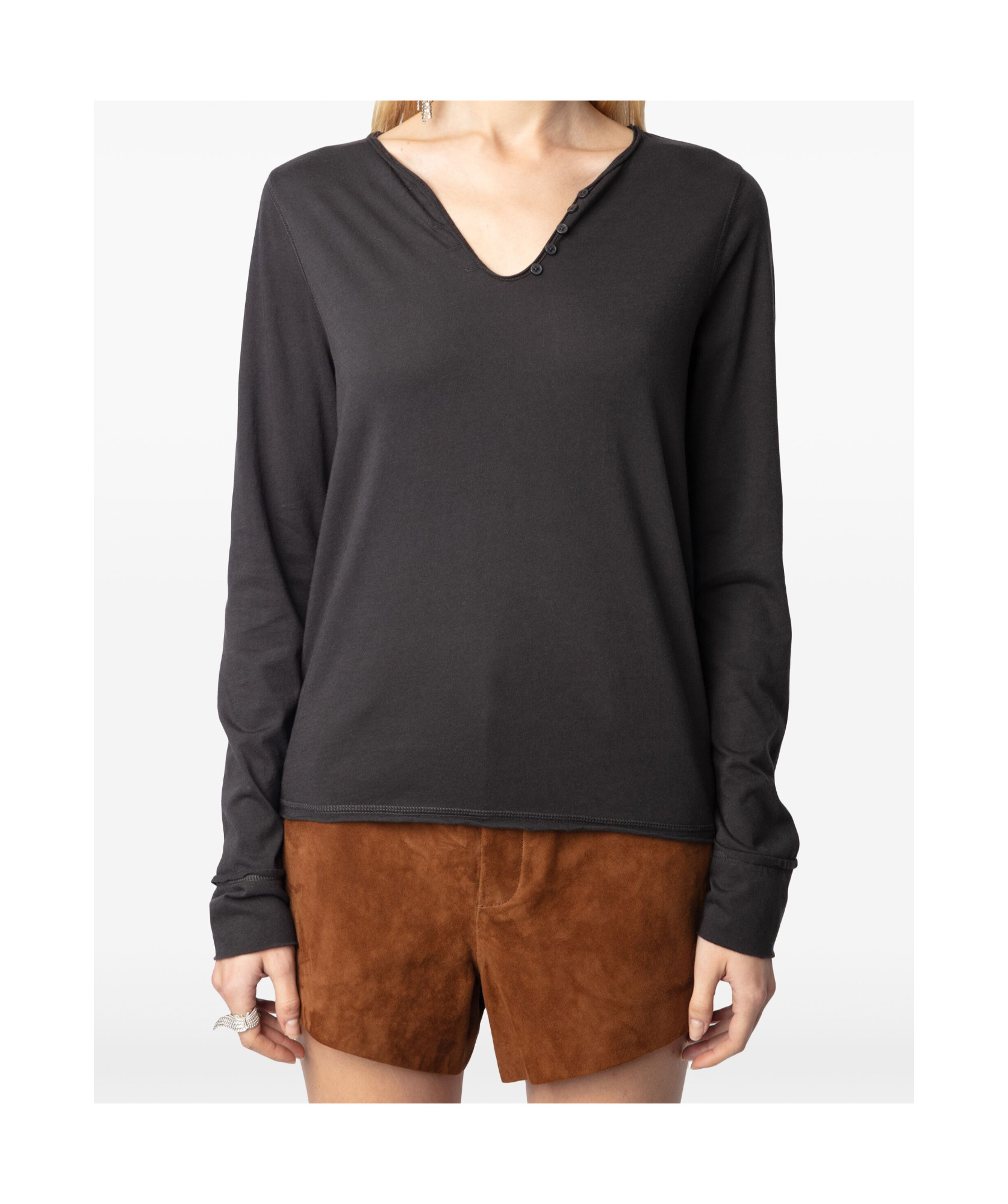 Zadig & Voltaire Fishnet T-shirt In Black