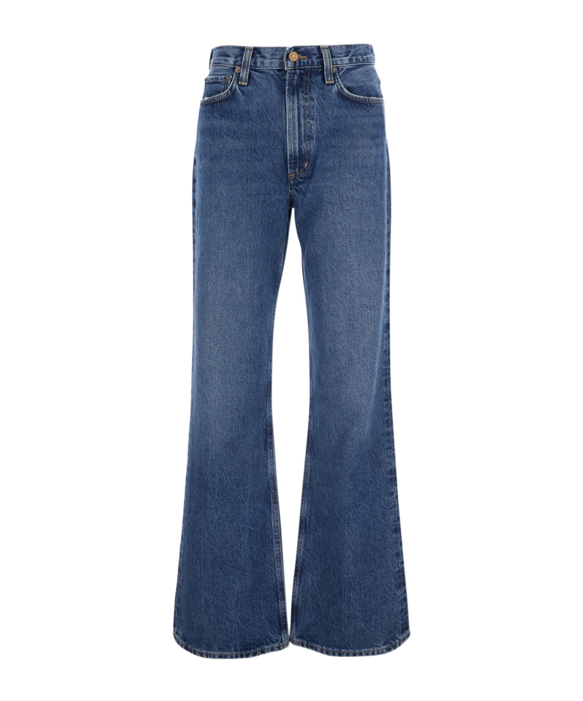 Agolde Leena Regenerative Cotton Jeans In Blue