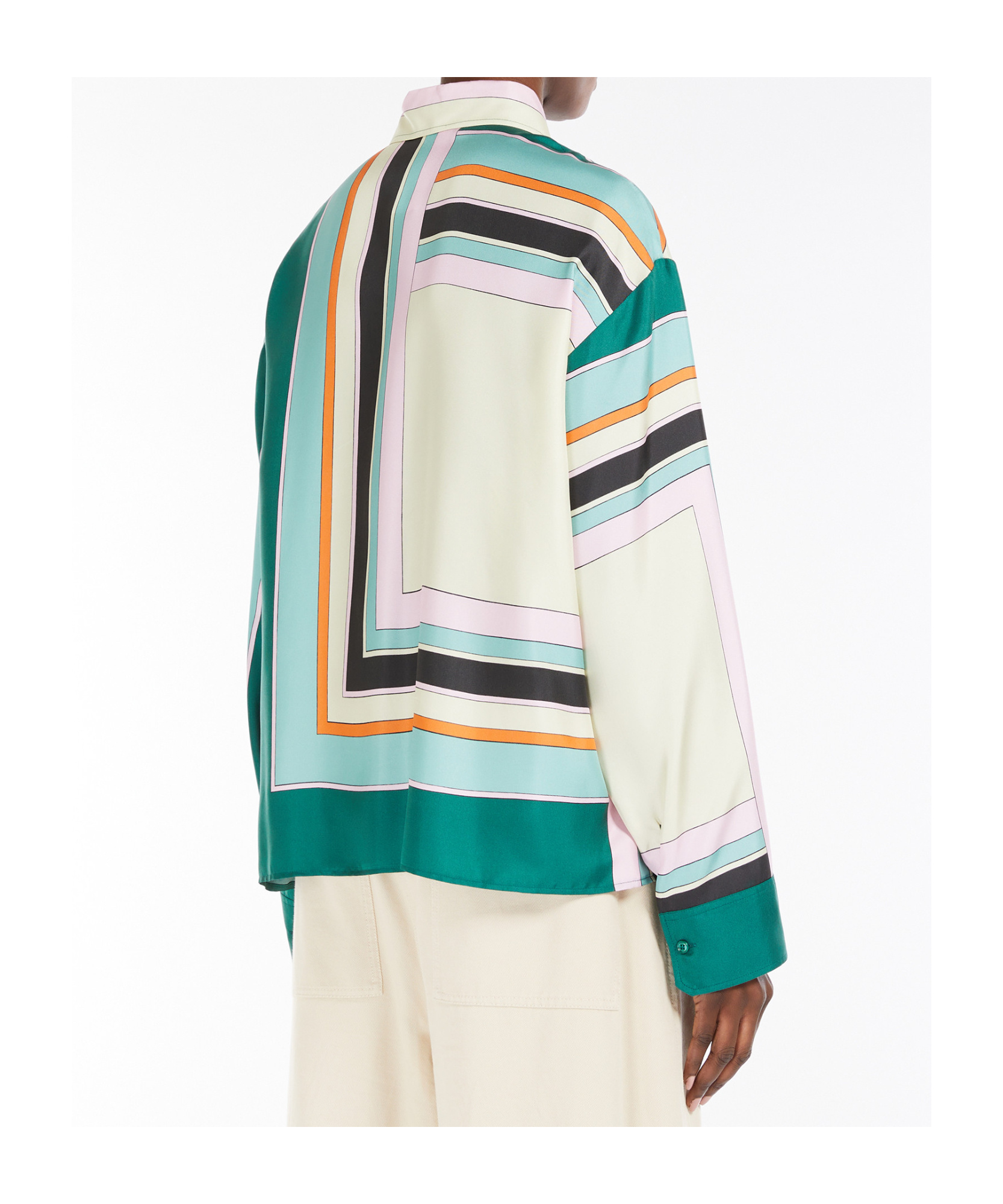 Weekend Max Mara Lapel Long-sleeved Shirt In Multicolor