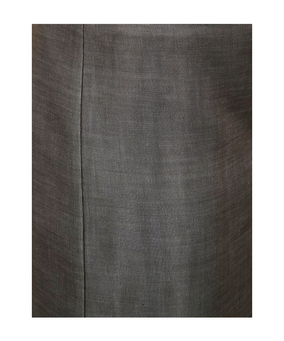 Shop Philosophy Di Lorenzo Serafini Side-slit Midi Skirt In Black