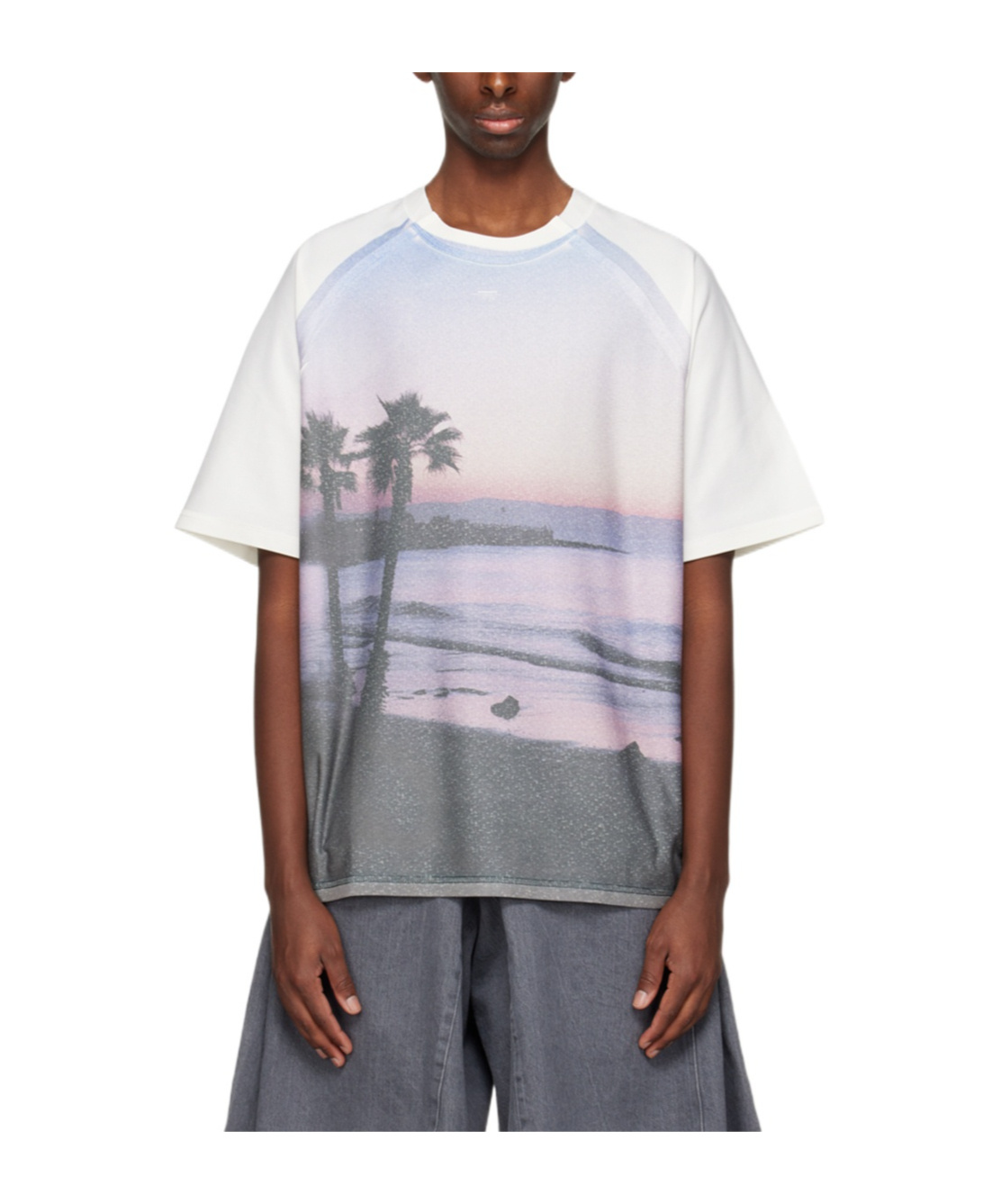 Ader Error Printed T-shirt In Gray