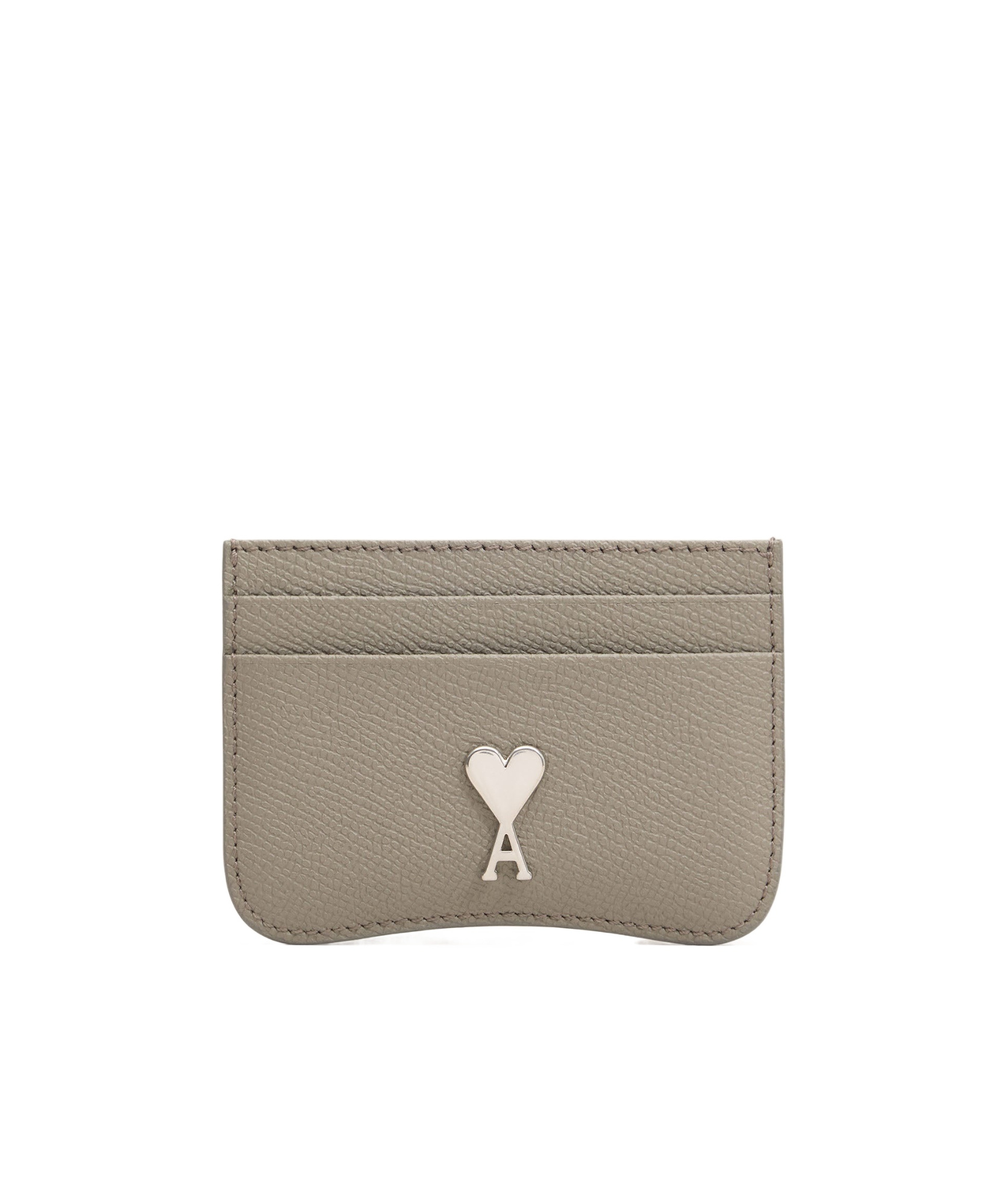 Ami Alexandre Mattiussi Logo Card Holder In Nude