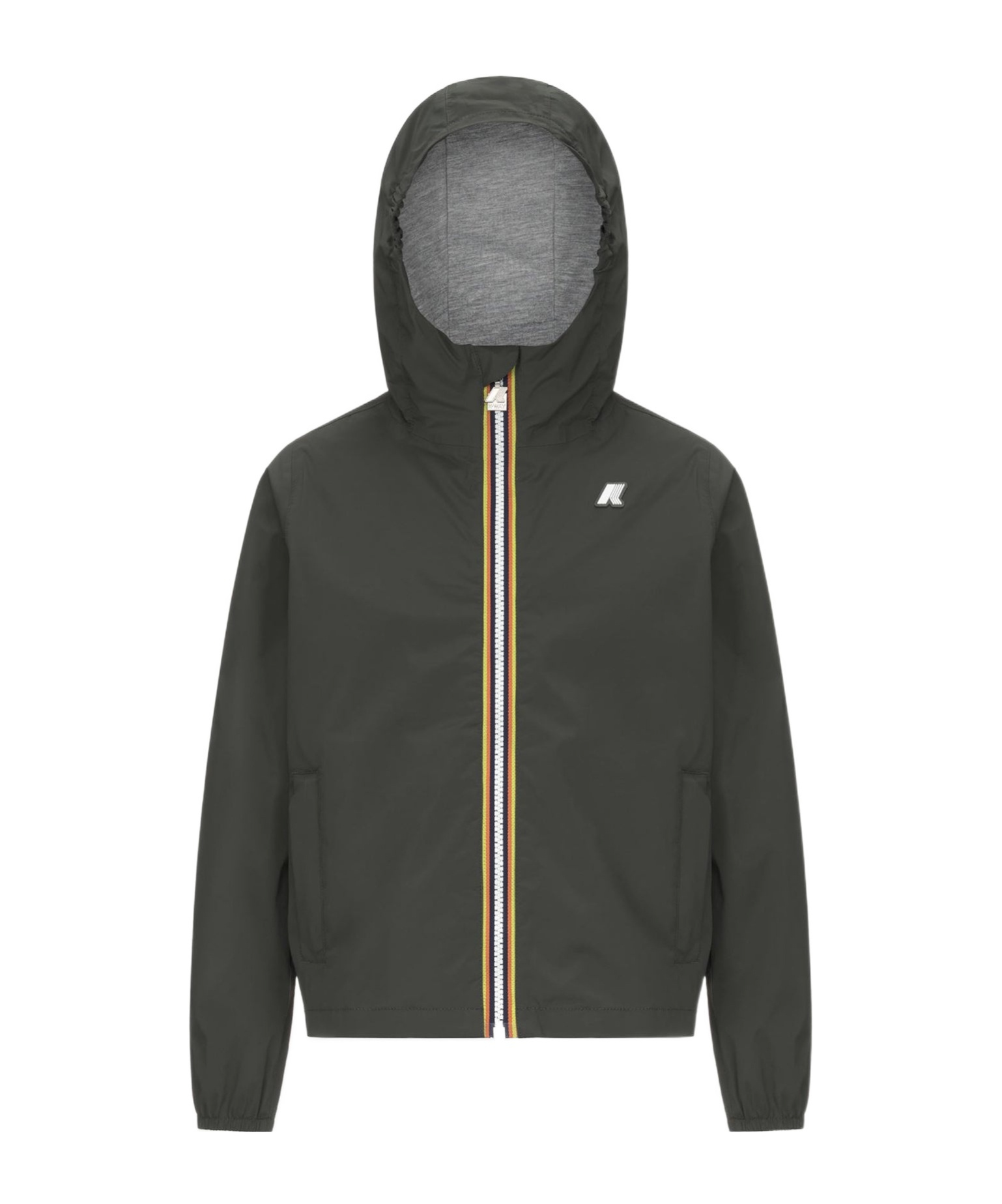 K-way Hooded Jacket In Black