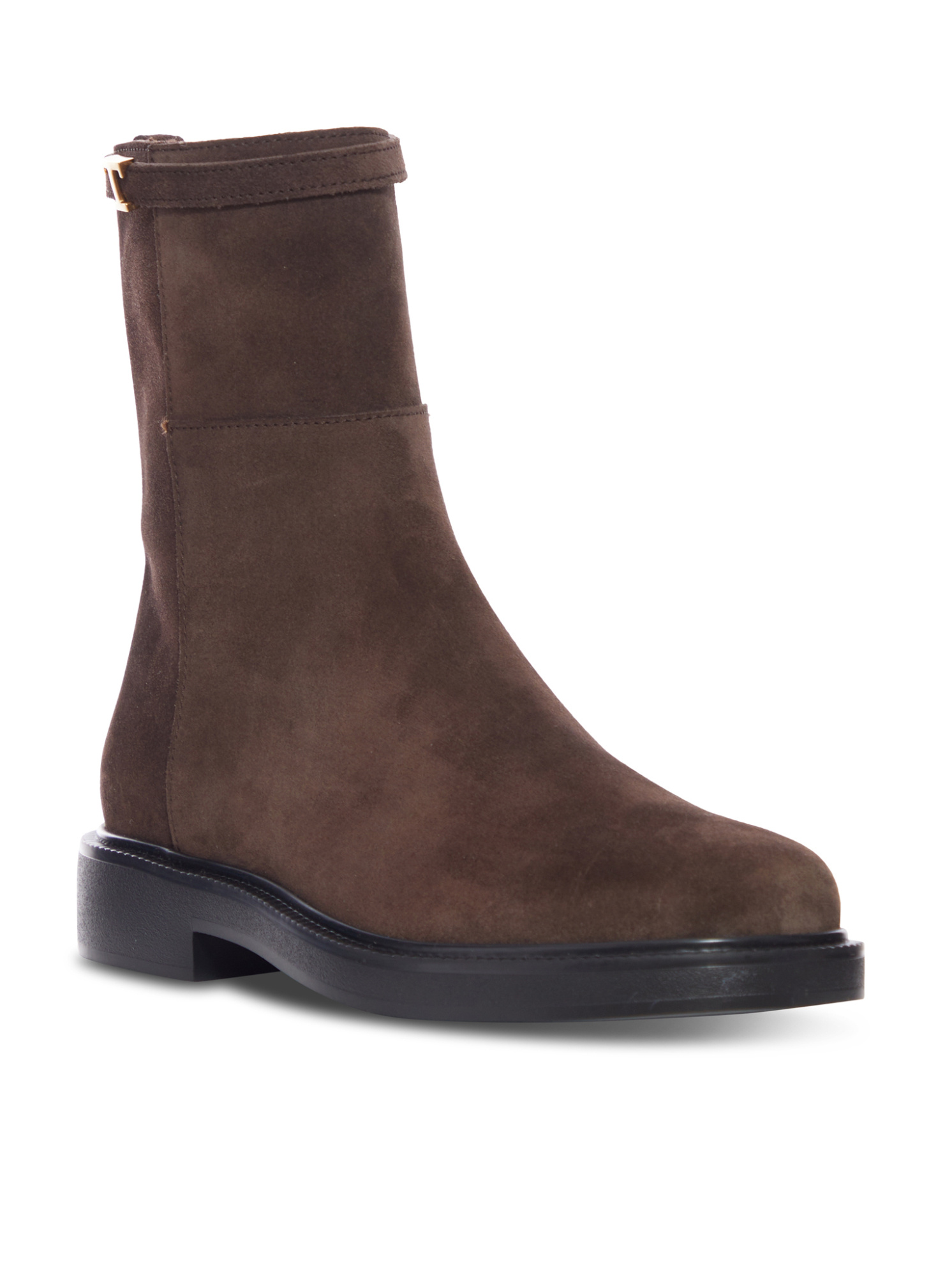 Tod's Round Toe Short Boots In Black