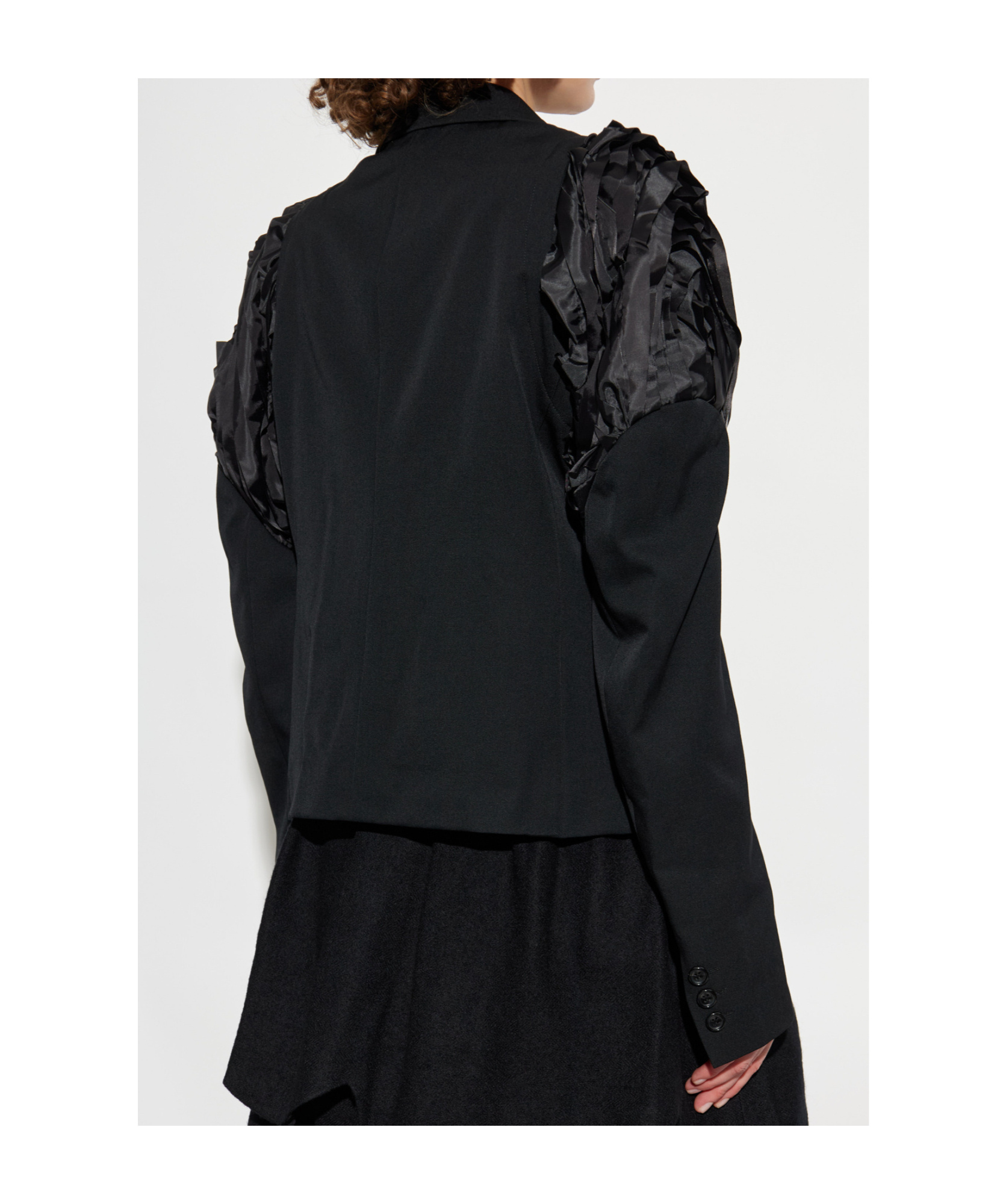 Comme Des Garçons Long-sleeved Suit Jacket In Black