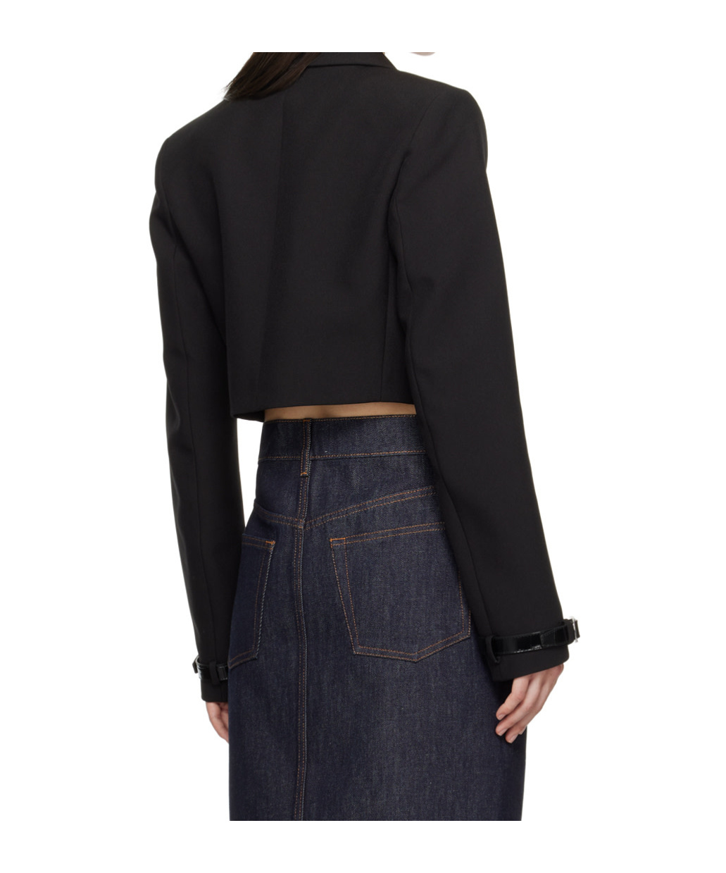 Coperni Short Suit Coat In Black