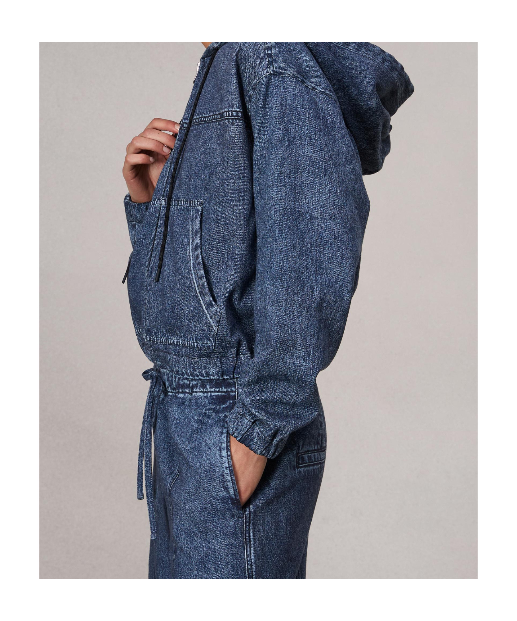 RAG & BONE HOODED DENIM JACKET