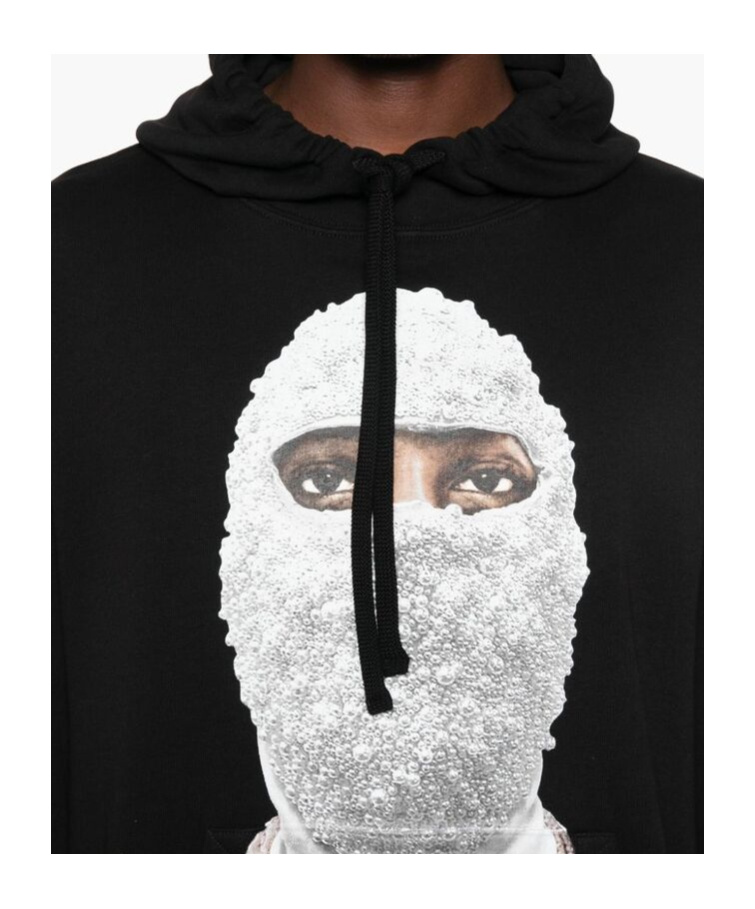 Ih Nom Uh Nit Future Mask-print Hoodie In Black