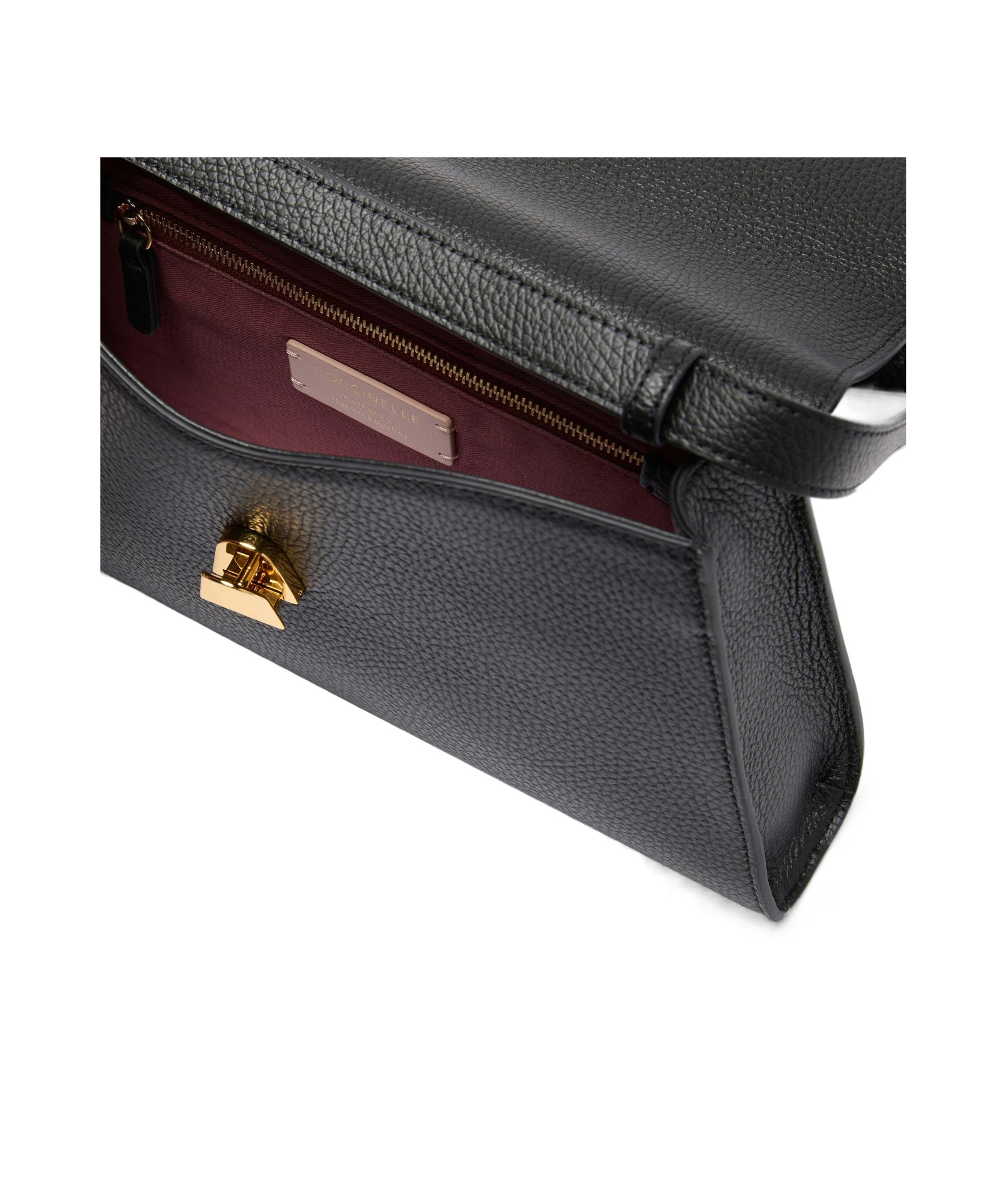 Shop Coccinelle Medium Dew Shoulder Bag In Black