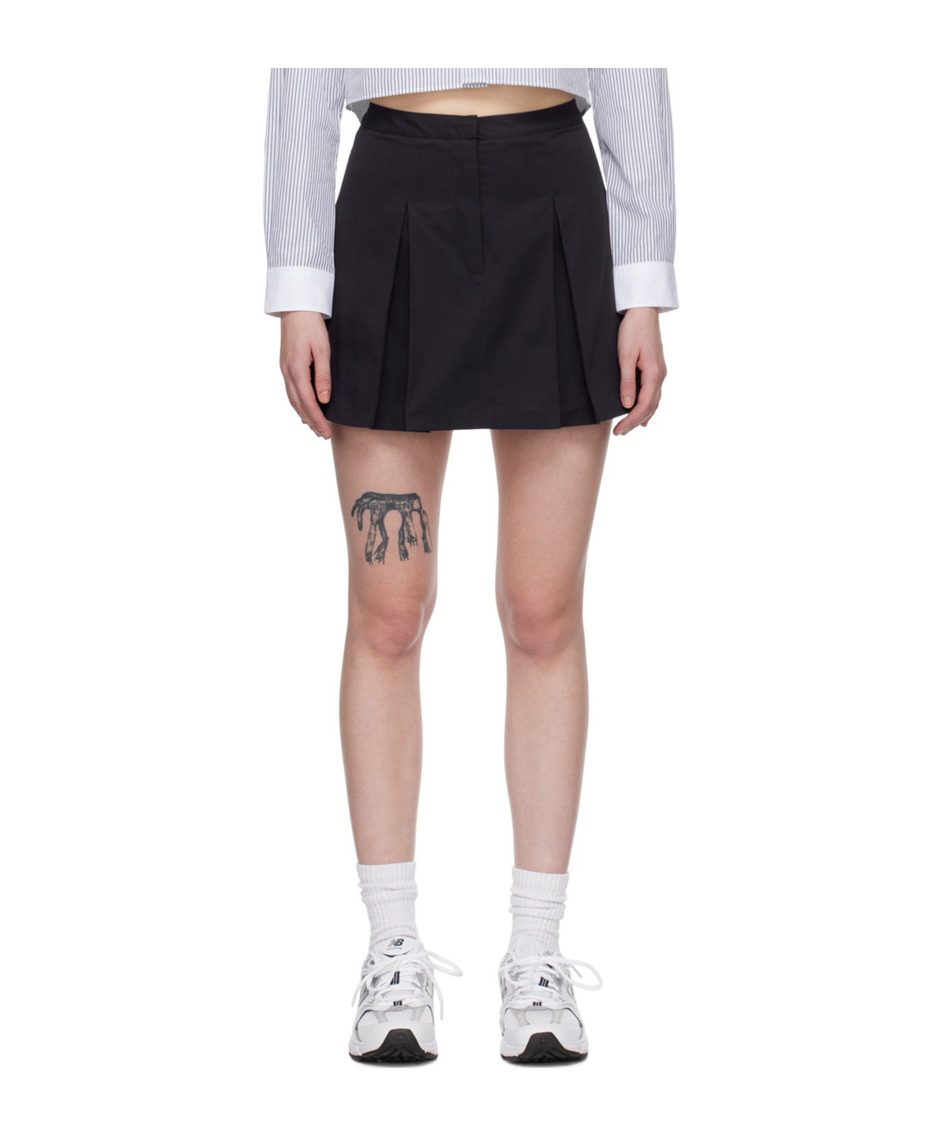 SPORTY AND RICH SERIF SKIRT