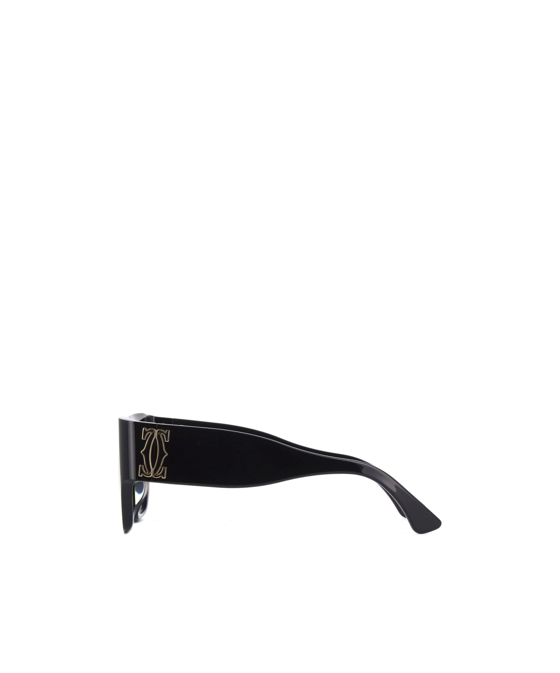 Cartier Logo-embossed Cat-eye Suglasses In Gray