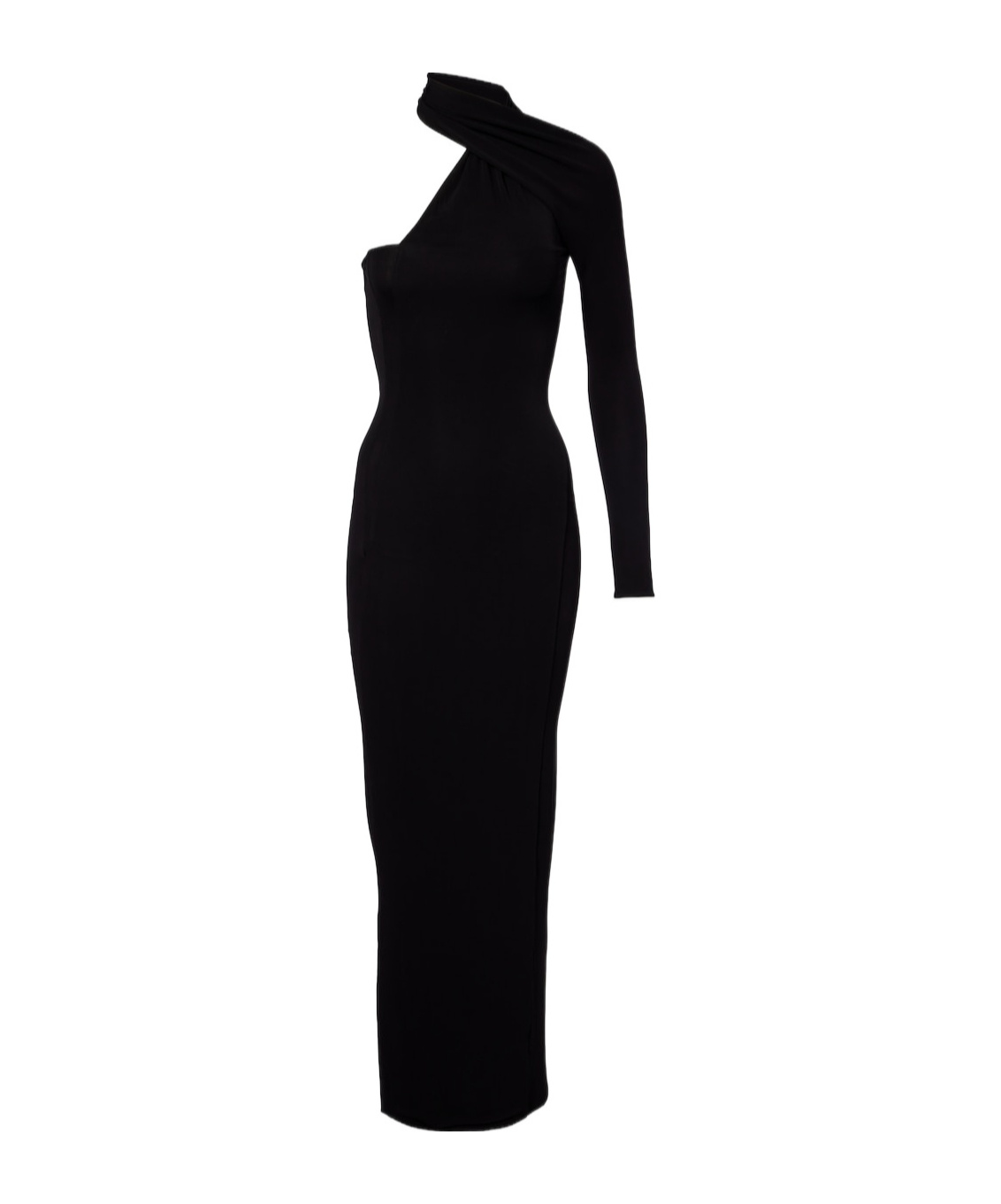 Courrèges Black Viscose Cocktail Dress In Black