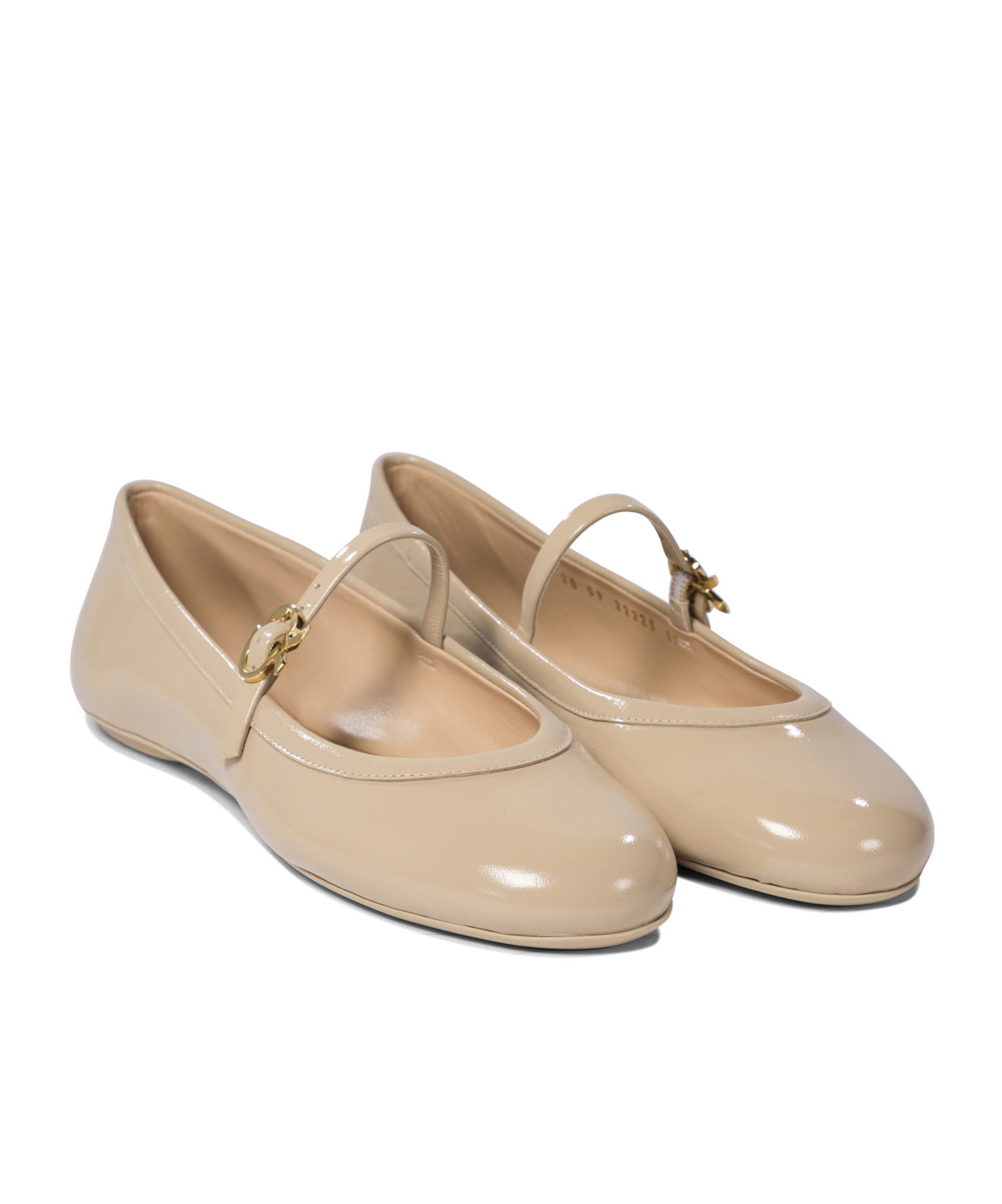 Gianvito Rossi Elegant Leather Ballerinas For Women In Nude