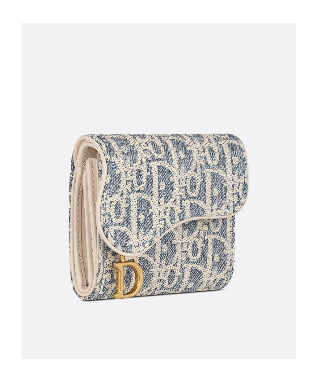DIOR SADDLE LOTUS WALLET