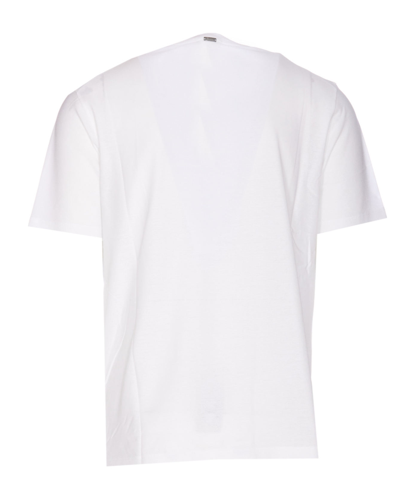 Herno T-shirt In Superfine Cotton Stretch And Light Scuba In White