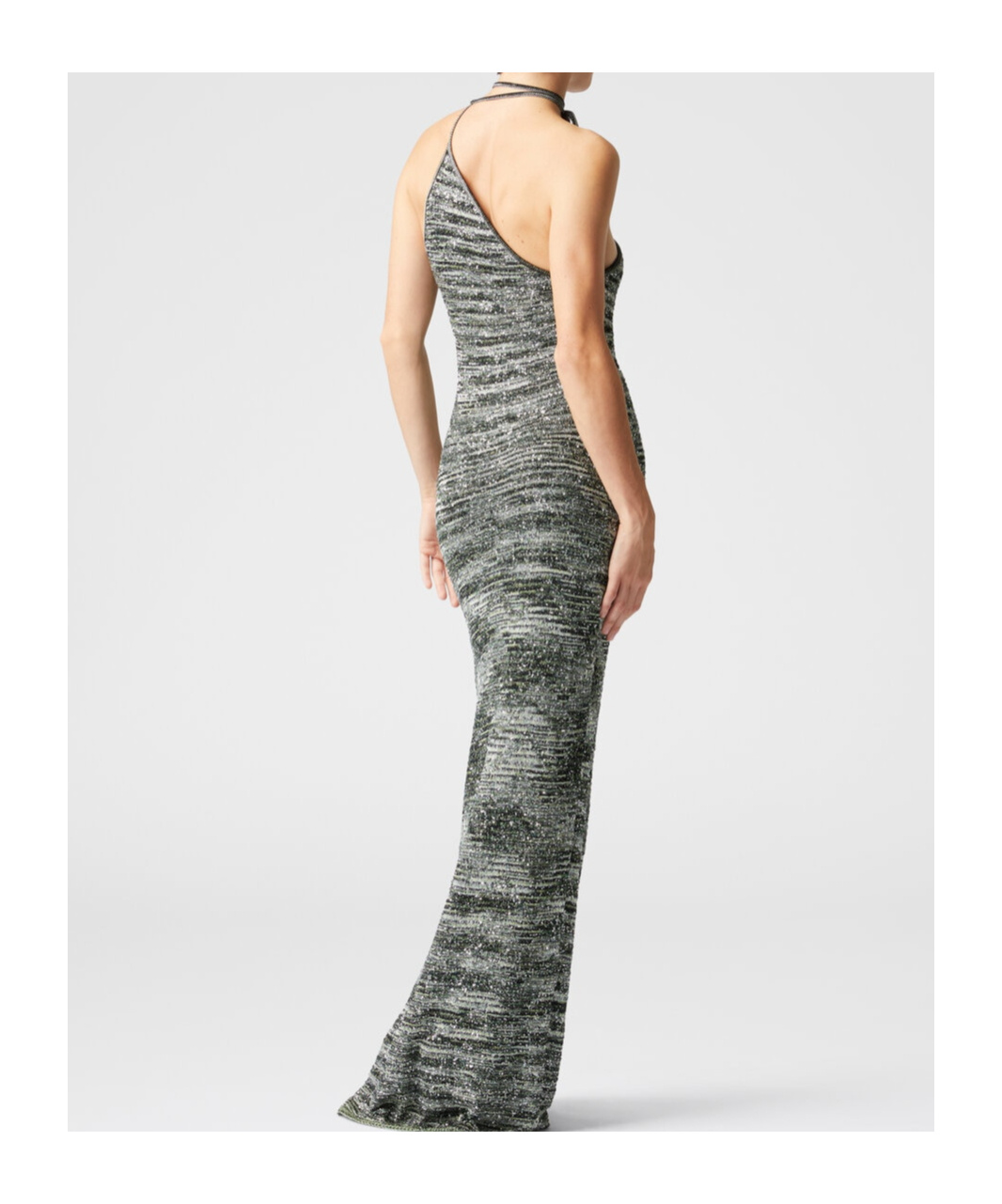 Missoni Slub-knit Maxi Dress In Gray