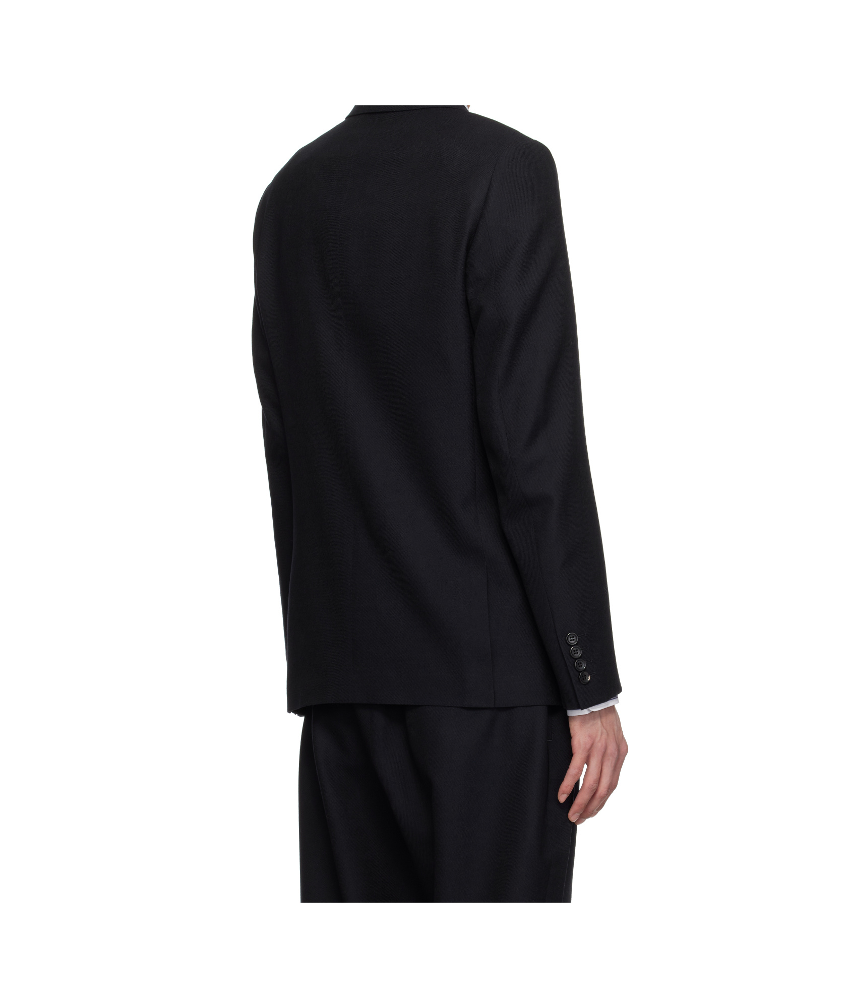 Comme Des Garçons Long-sleeved Suit Jacket In Black