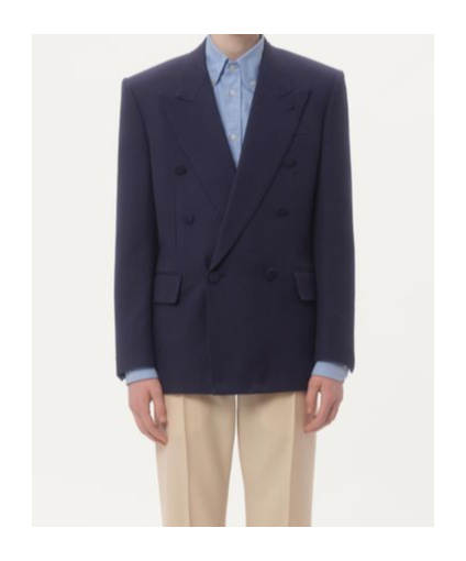 Valentino Wool Gabardine Jacket In Black