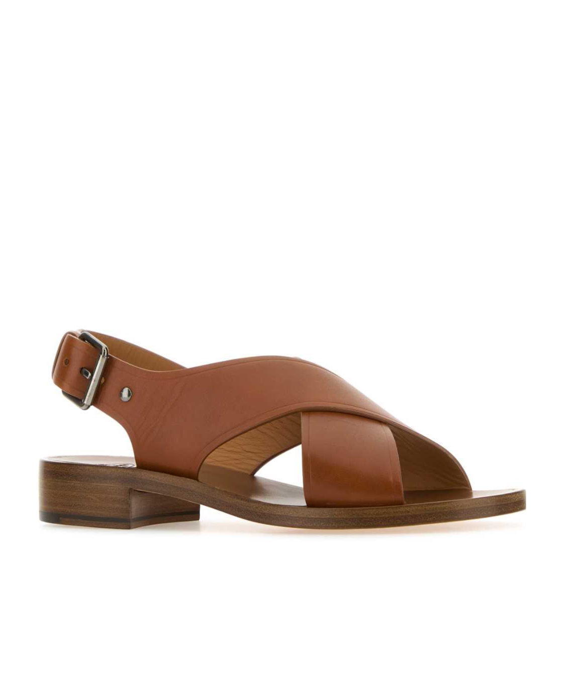 Shop Church's Leather Flat Sandal In Brown