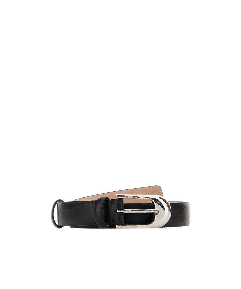 Khaite Leather Belt In Black
