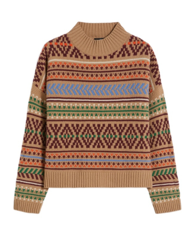 Weekend Max Mara Long Sleeve Sweater In Multi