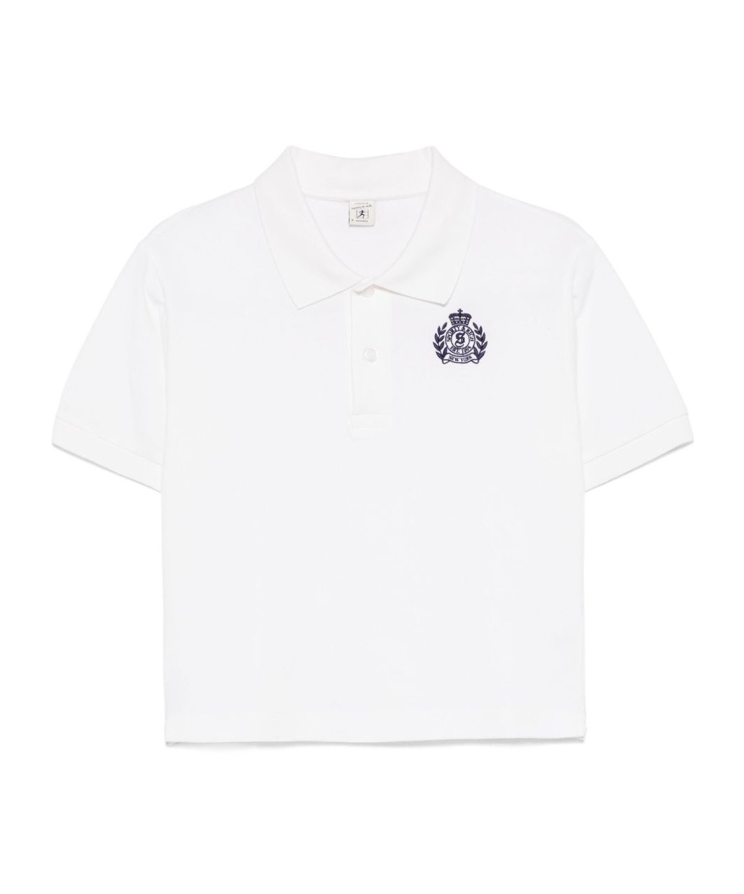 Sporty And Rich Logo Embroidered Short-sleeved Polo Shirt