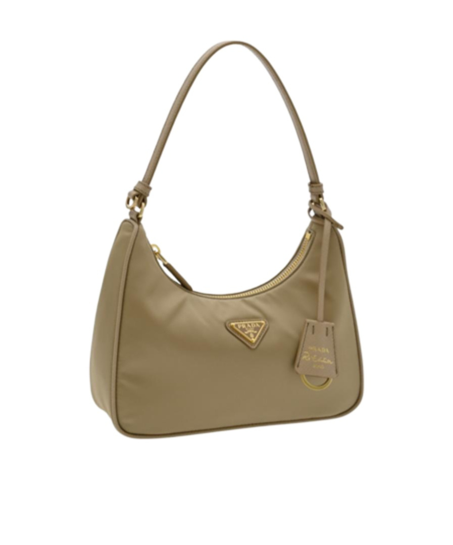Prada Zippered Handbag In Gray