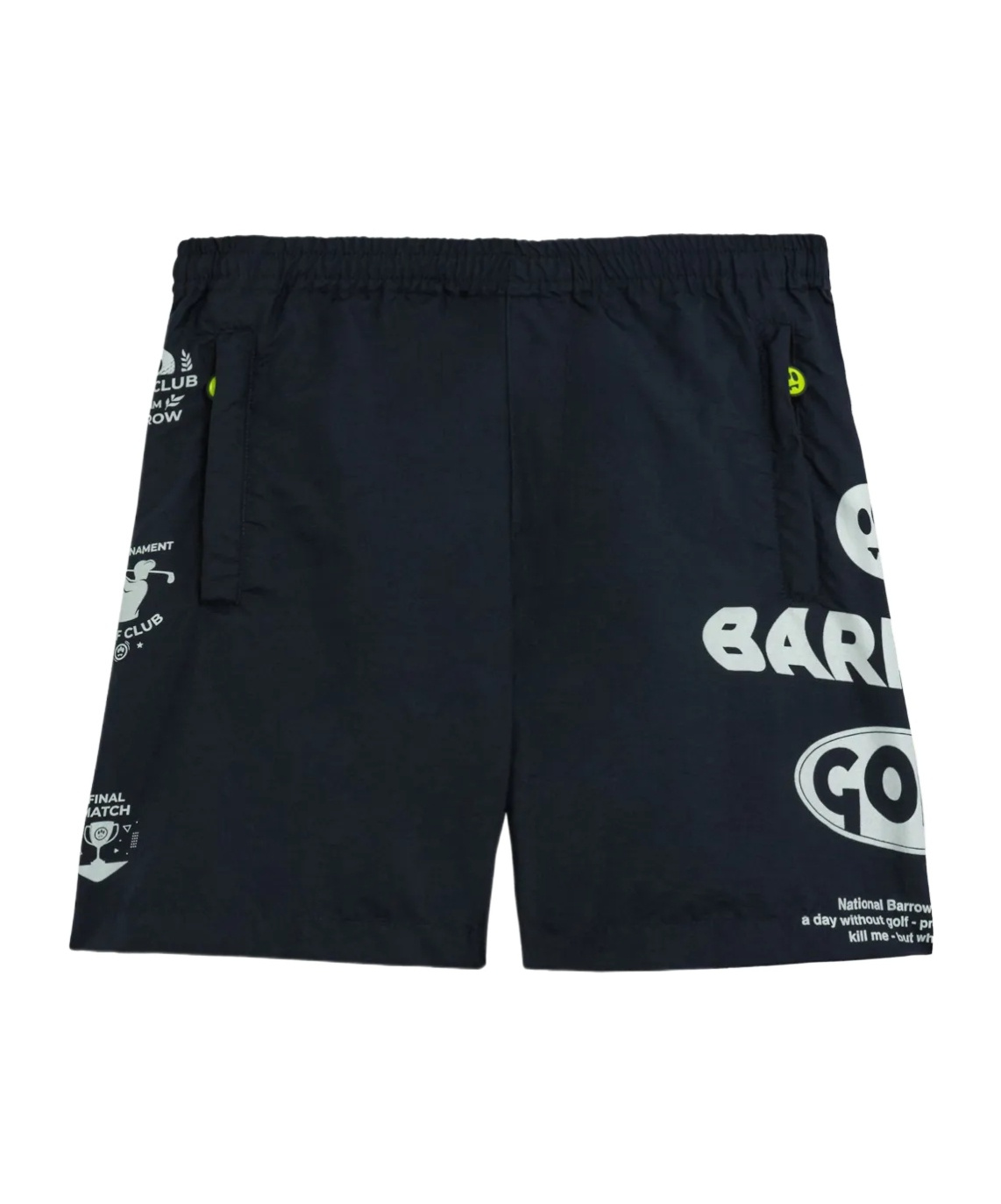 Barrow Elastic Waist Shorts In Black