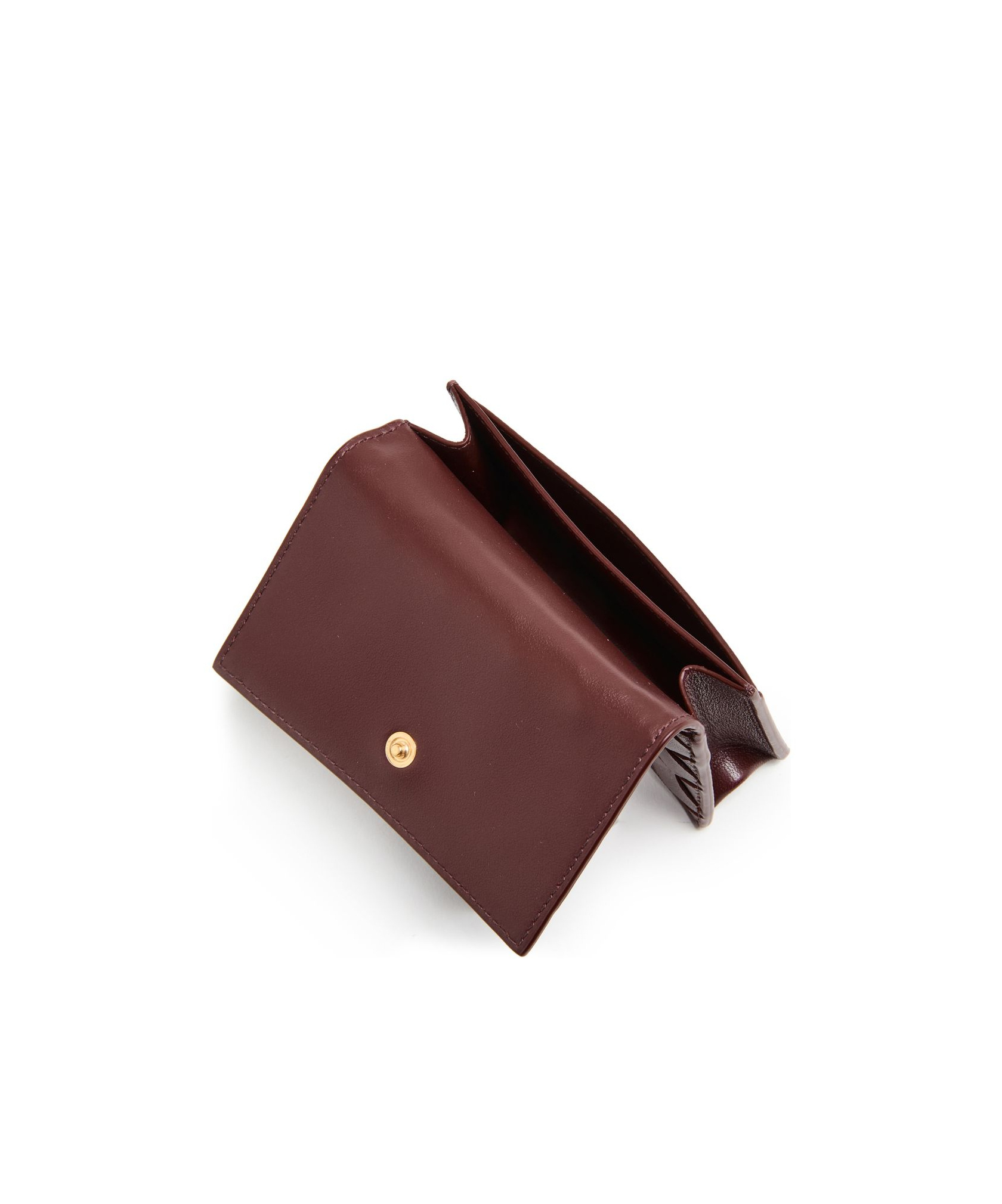 Shop Bottega Veneta Flip Card Holder In Red