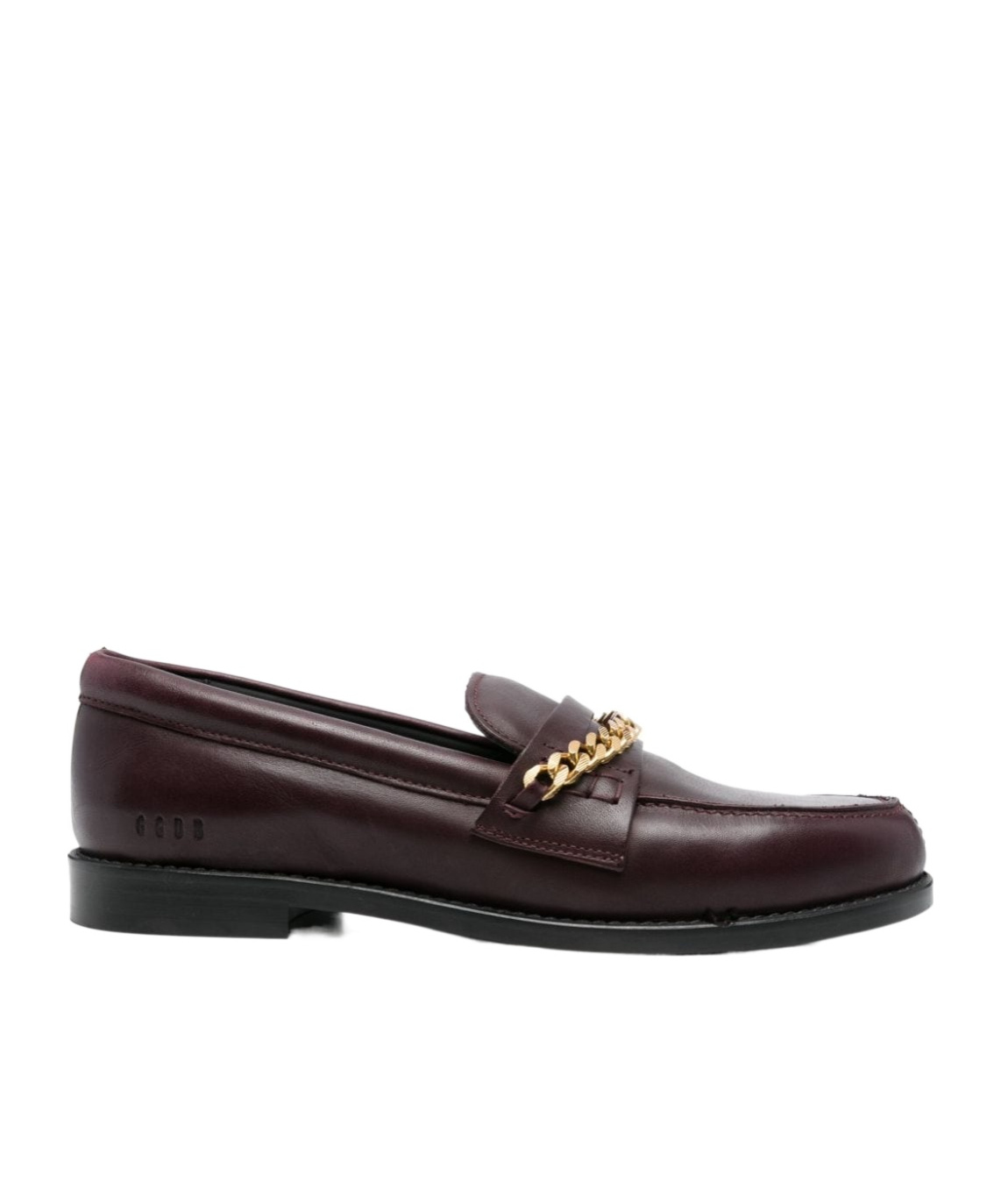 GOLDEN GOOSE CHAIN-LINK LEATHER LOAFERS