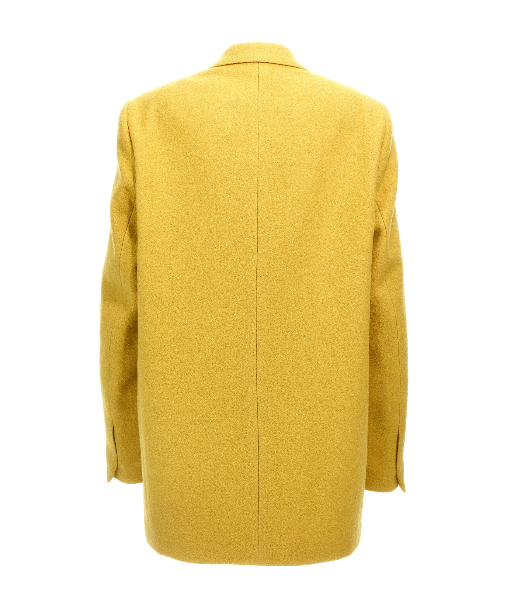 Dries Van Noten 'structured Shoulders' Blazer Featuring Button Detailing In Yellow
